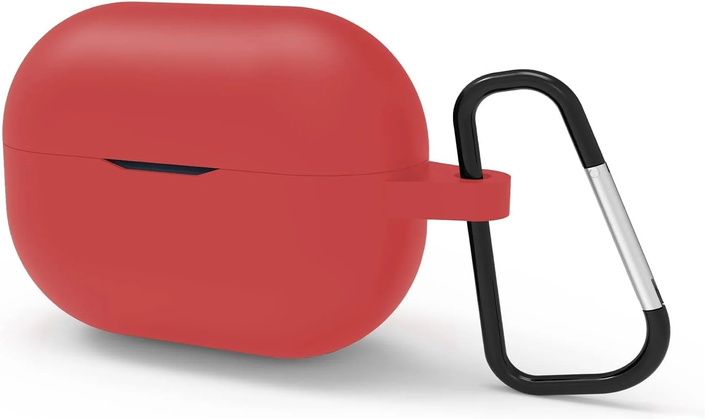 DL3 Mobilak Silicone Case Compatible with JBL Wave 200 TWS Earbuds, Soft Silicone Protective Case Cover, Shockproof Sleeve with Carabiner For JBL Wave 200TWS - Red