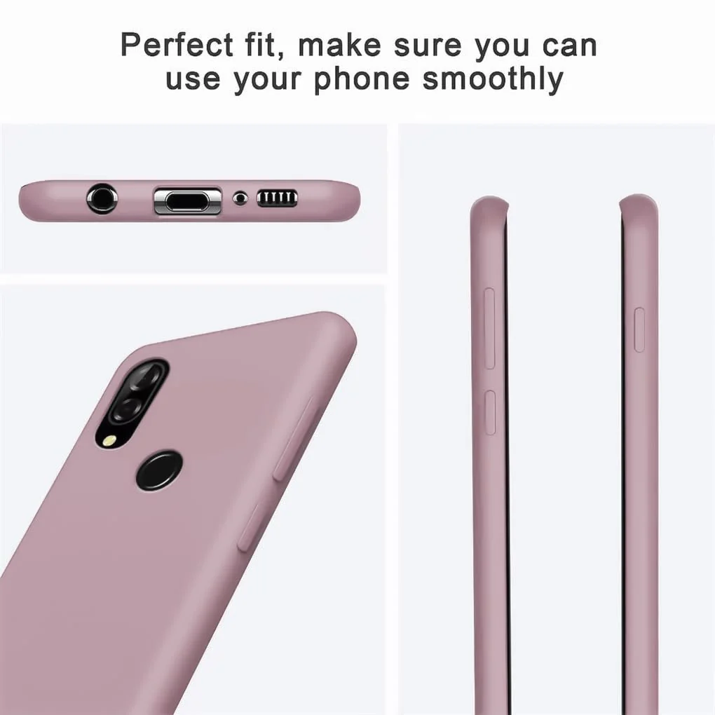 DL3 Mobilak Silicone Protective Case for Huawei nova 3i, Shock-absorbing protection, Scratch-resistant surface, Soft microfiber lining - Cashmere
