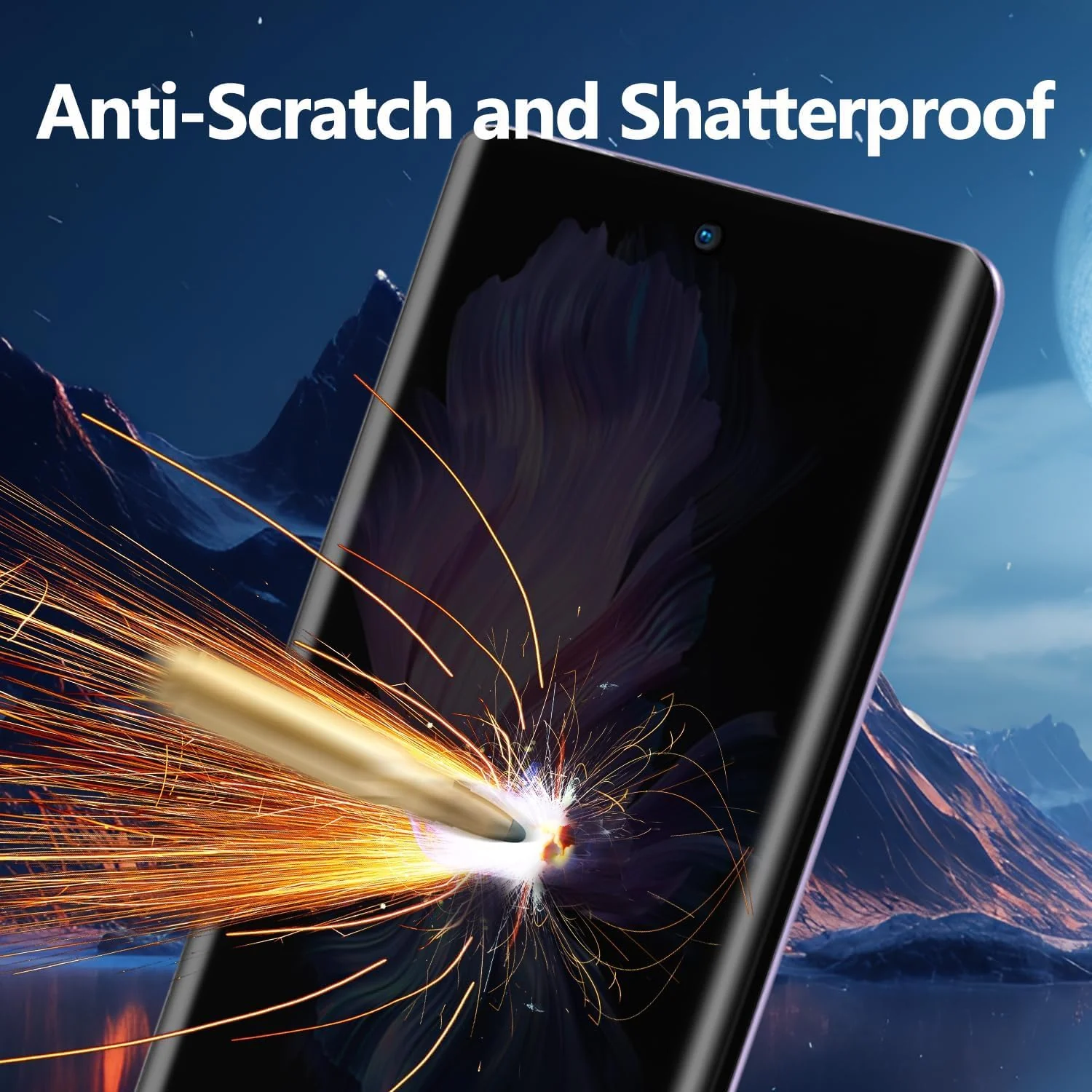 Mobigon Screen Protector for vivo V29 / vivo V29 Pro UV Glass Fingerprint Reader Support 3D Curved Anti-Spy Tempered Glass Screen Protector - Privacy