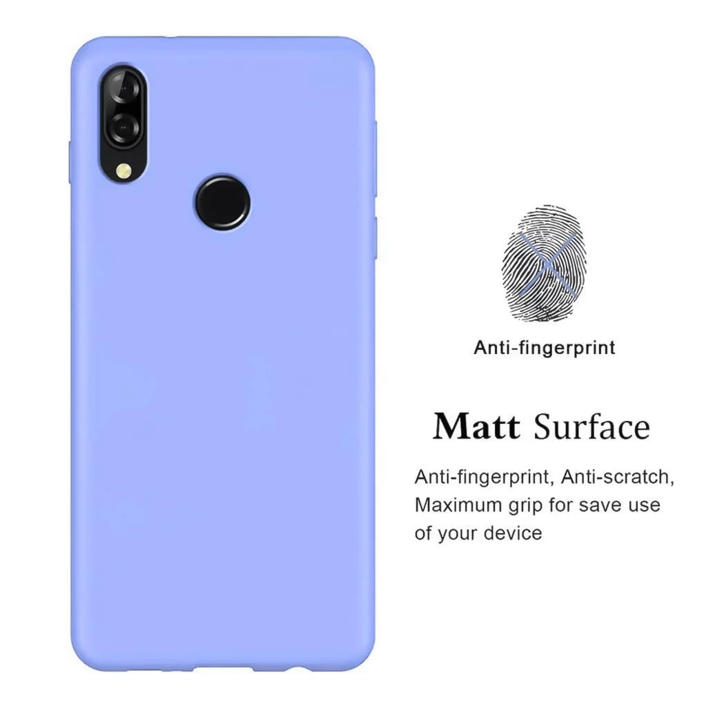 DL3 Mobilak Soft Silicone Protective Case for Huawei nova 3i with Microfiber Lining and Shockproof Design - Baby Blue