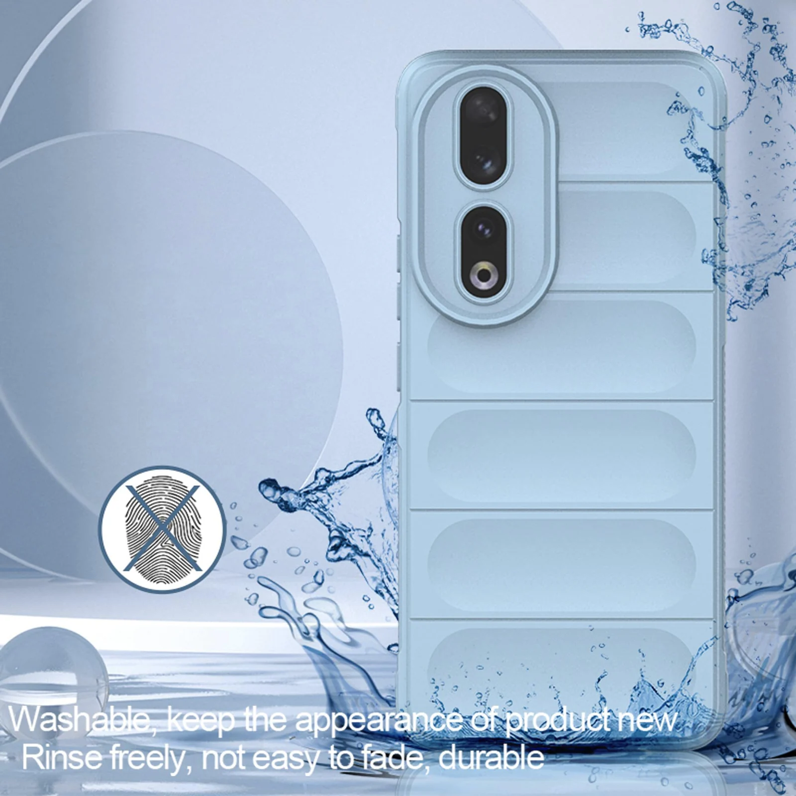 DL3 Mobilak Rugged Protective Case for Honor 90 5G, Camera protection, Shock-absorbing protection, Non-slip grip - Baby Blue