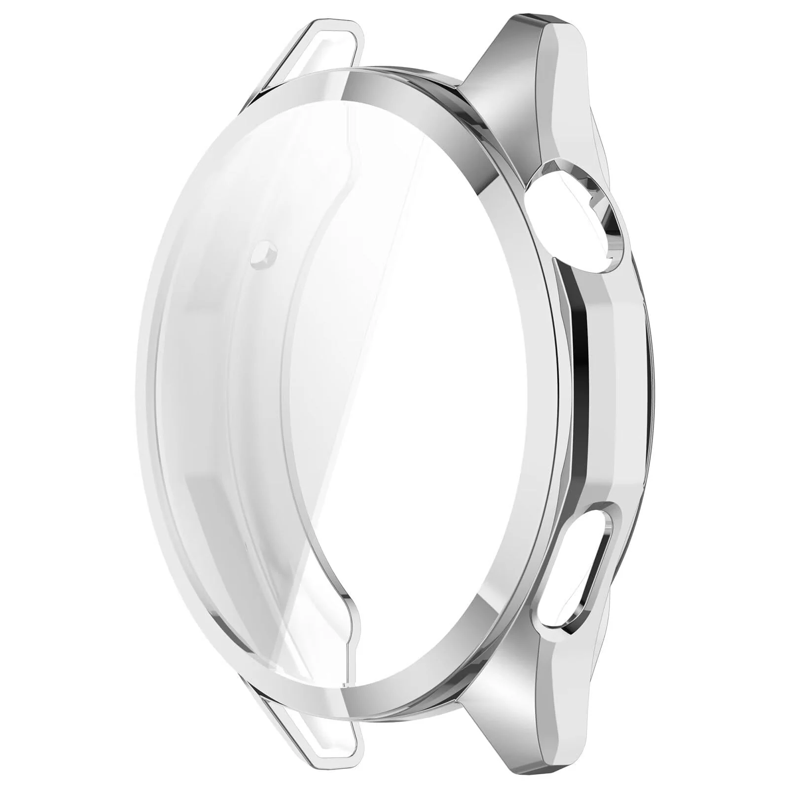 DL3 Mobilak Case for Huawei Watch GT6 46MM, Case with Screen Protector, HD Protection Cover, Soft Silicone Screen Protector Cover for Huawei Watch GT 6 46MM - Silver