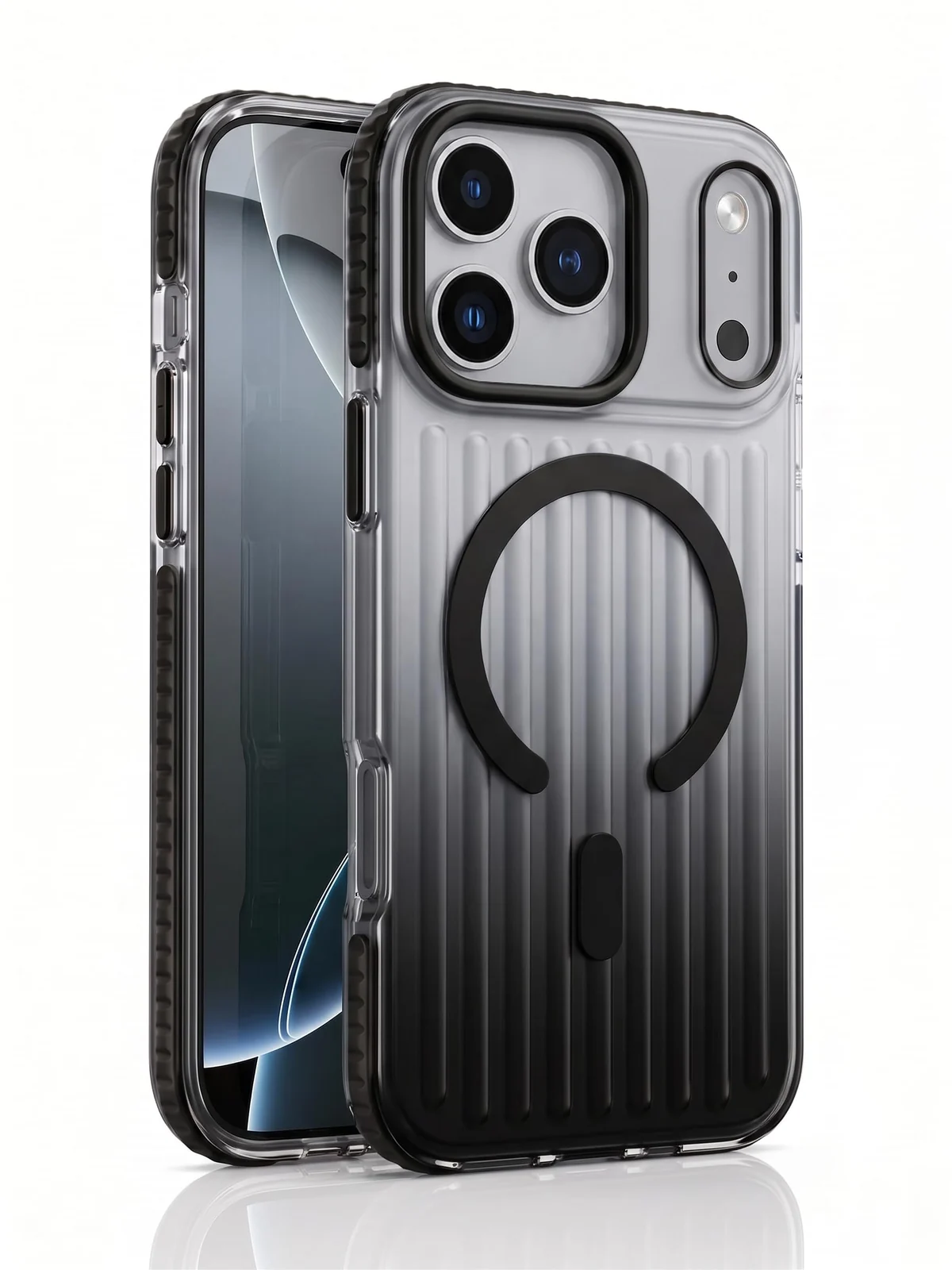 DL3 Mobilak Rugged Protective Case for iPhone 17 Pro Max, Compatible with MagSafe accessories, Camera protection, Shock-absorbing protection - Black