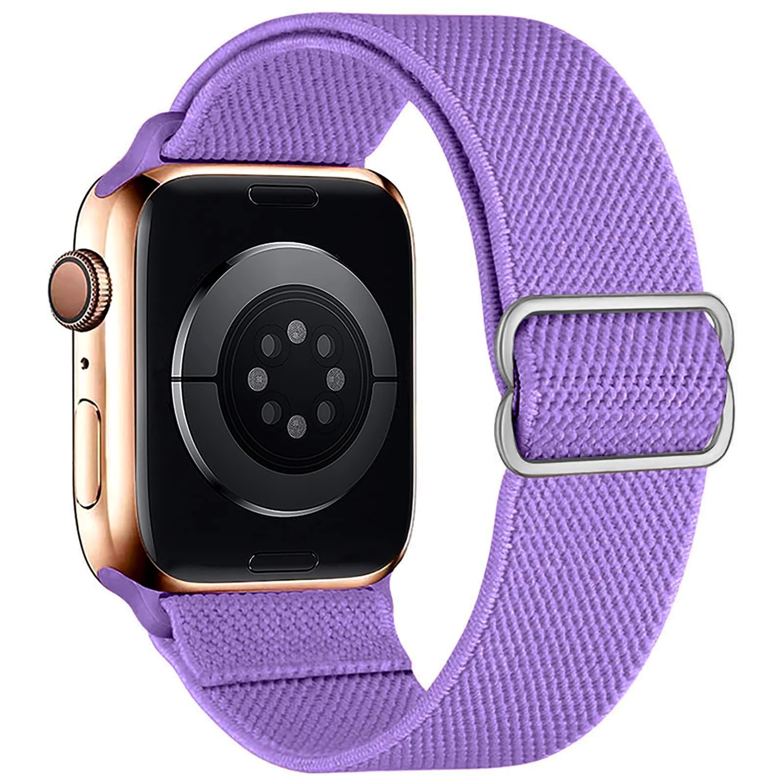 DL3 Mobilak Nylon Solo Loop Straps For Apple Watch Band 49mm 45mm 44mm 42mm 41mm 40mm 38mm, Elastic Wristbands for iwatch Ultra Series 9 8 7 6 5 4 3 2 1 Se (38MM/40MM/41MM) - Light Purple