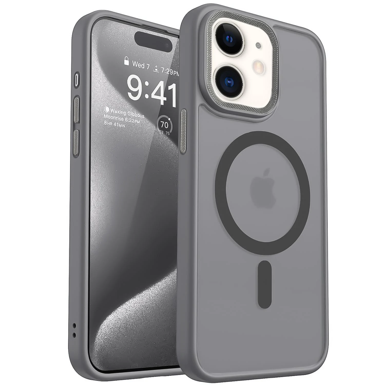 Dl3 Mobilak Case for iphone 11 (6.1 inch) Case Magnetic Translucent Matte Phone Cases [Compatible with MagSafe] Thin Slim Fit Shockproof Bumper Protective Cover for Women Men Girls (Gray)