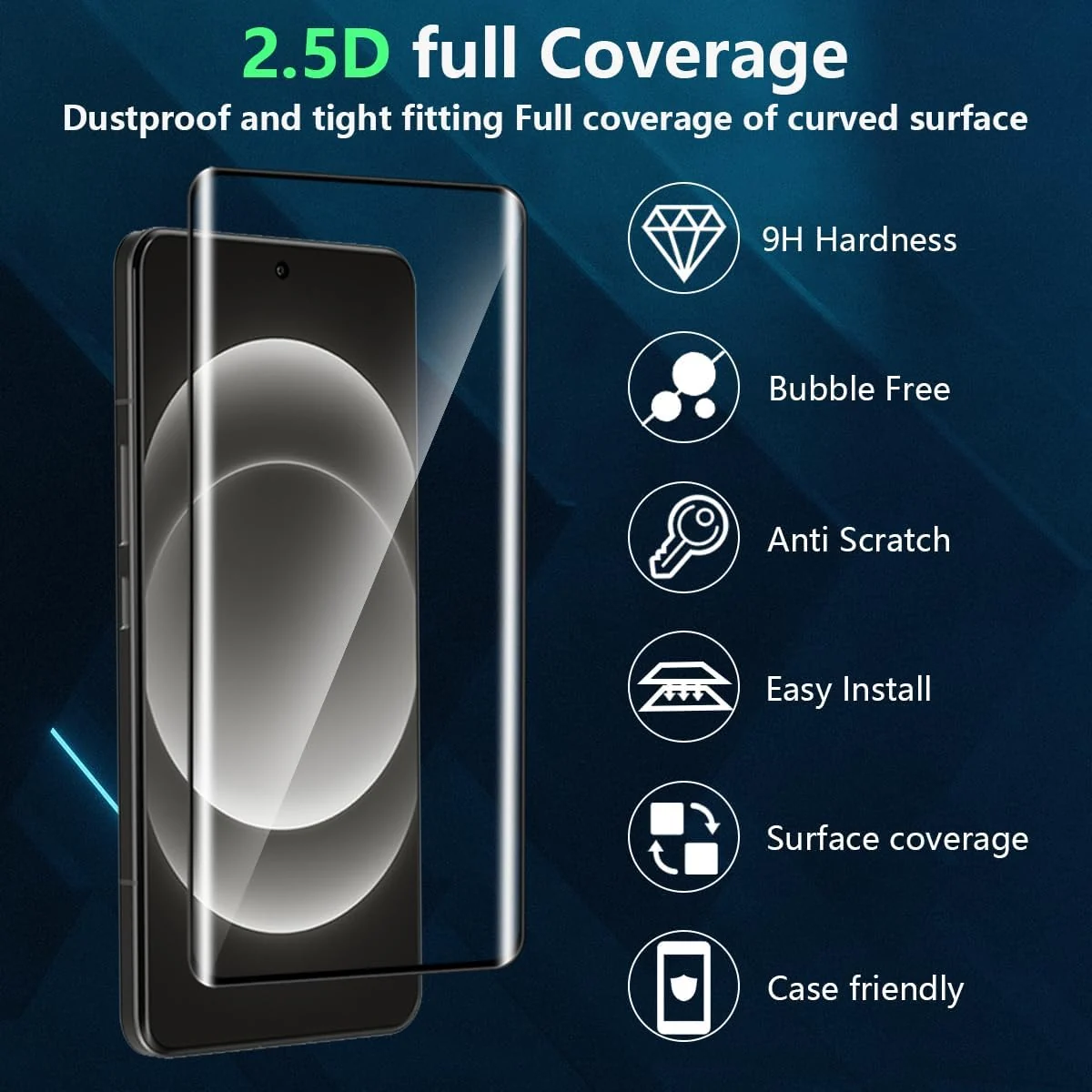 DL3 Mobilak Screen Protector for Xiaomi 14 Ultra/Xiaomi 14 Pro, Tempered Glass Screen Saver Premium HD Protective, Scratch Resistant, NO-Bubble, 9H Hardness, Full Coverage Film - Clear