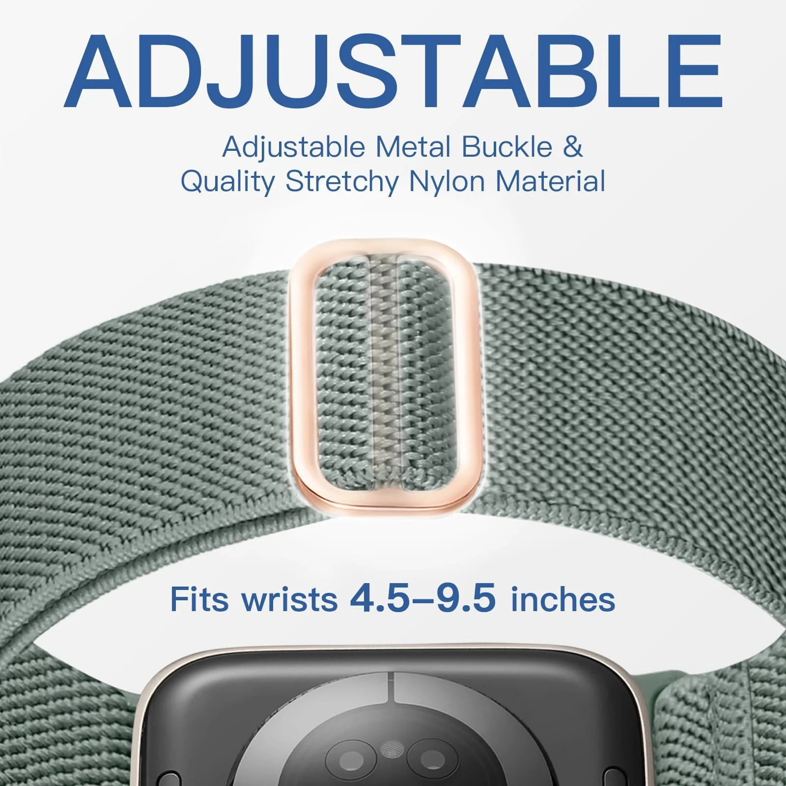 DL3 Mobilak Nylon Solo Loop Stretchy Straps For Apple Watch Band 49mm 45mm 44mm 42mm 41mm 40mm 38mm, Elastic Wristbands for Series 8 9 Ultra 7 6 5 4 3 2 1 (42MM/44MM/45MM/49MM, Pine) - Pine Green