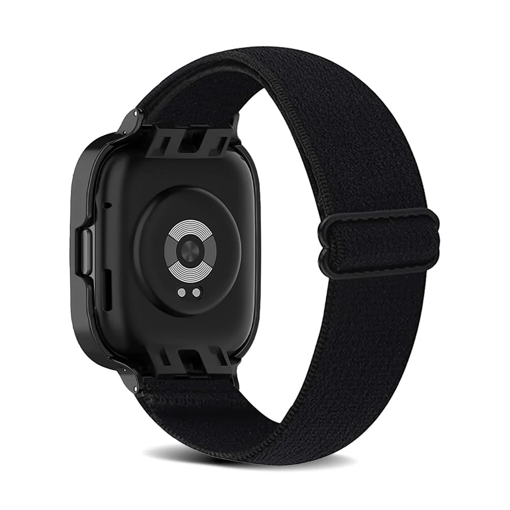 DL3 Mobilak Nylon Strap For Xiaomi Redmi Watch 3 Active/Redmi Watch 3 Lite, Soft Elastic Nylon Straps, Adjustable Stretchy Sports Replacement Bracelets Wristbands for Women Men