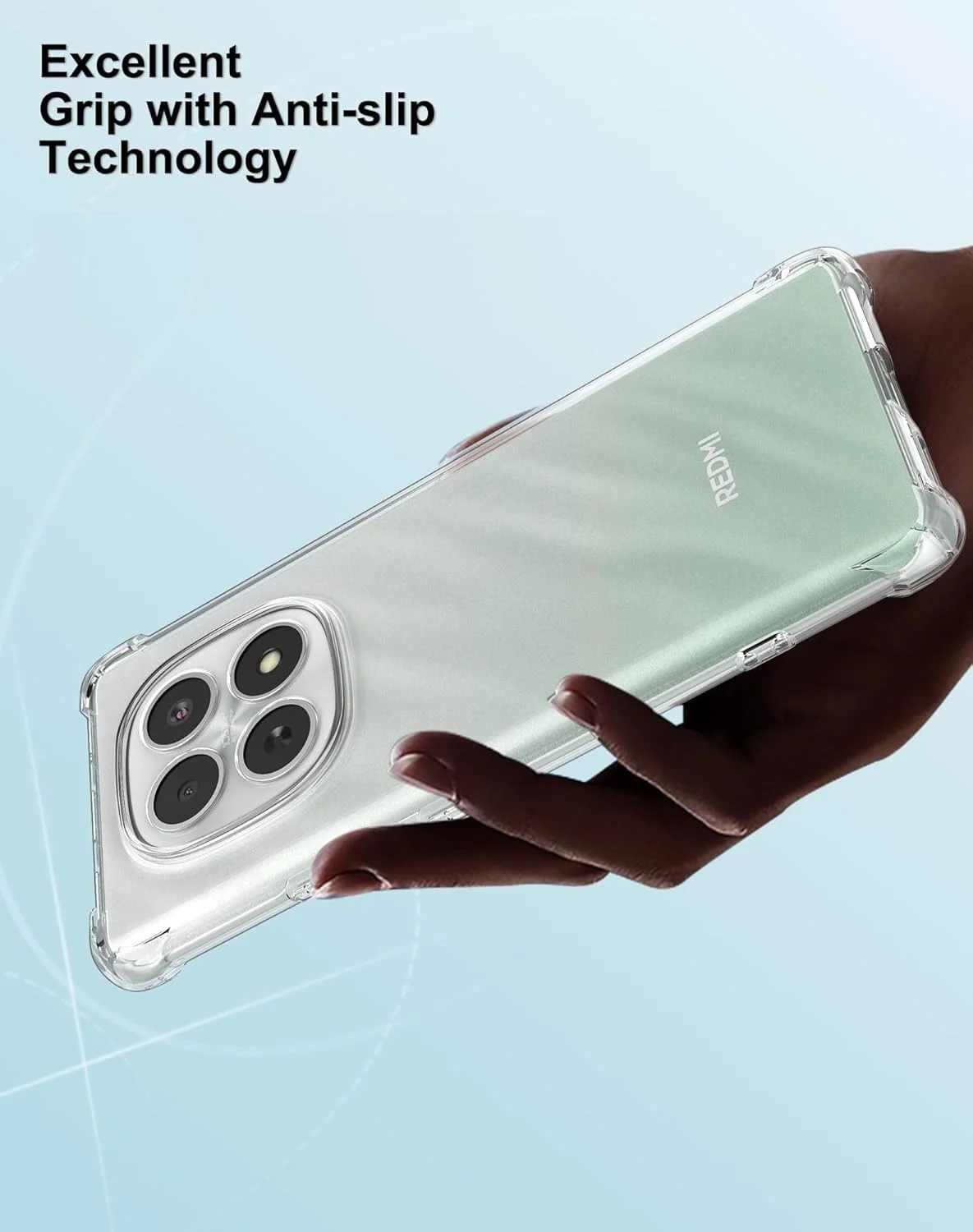 DL3 Mobilak Clear TPU Case for Xiaomi Redmi Note 15 5G, Camera protection, Shock-absorbing protection, Scratch-resistant surface - Clear
