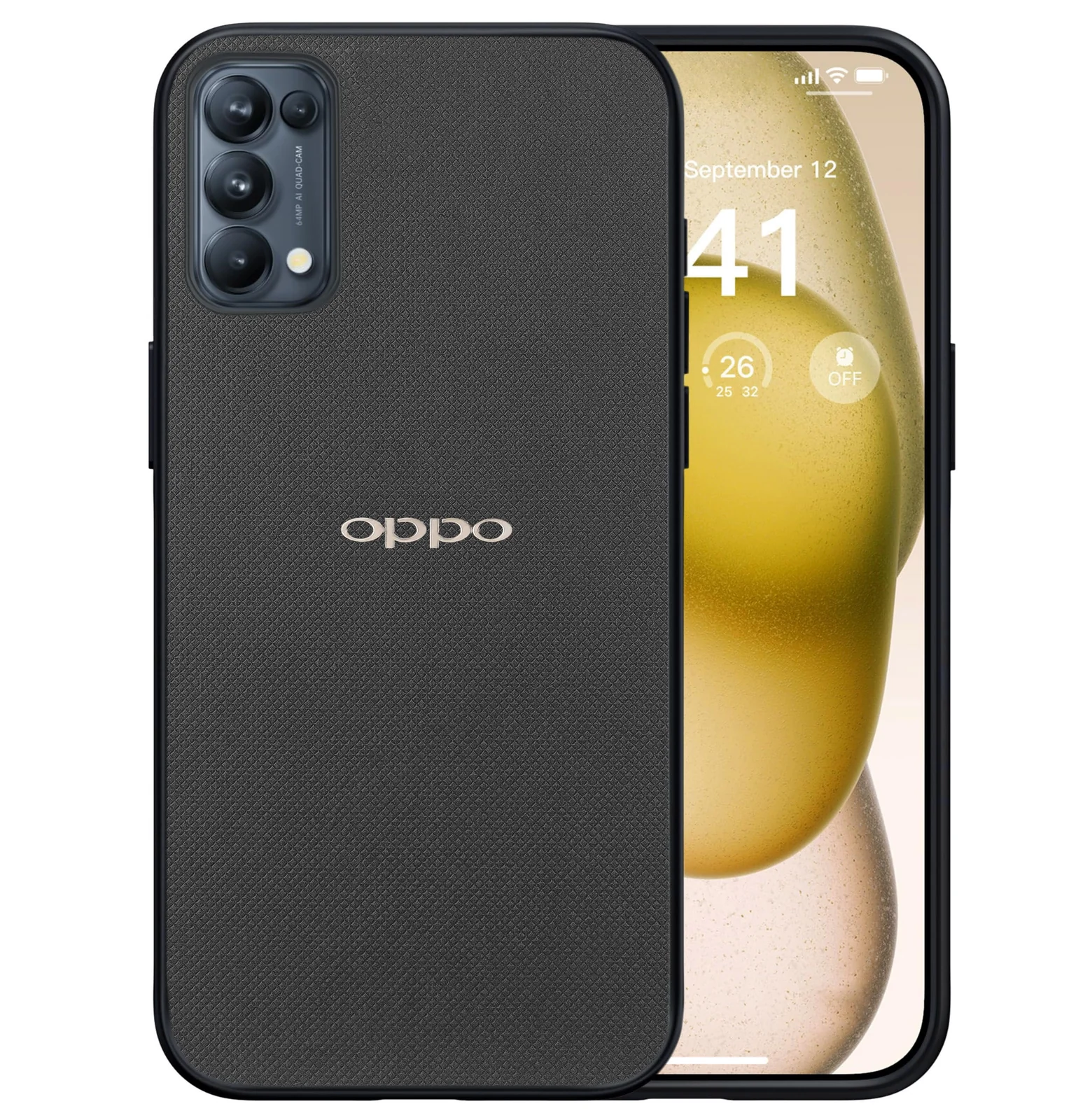 Dl3 Mobilak Compatible with Oppo Reno 5 5G / Find X3 Lite / 5K Case Dual Layer Heavy Duty Cell Phone Protective Cover Shockproof Rugged with Non-Slip Textured - Brown