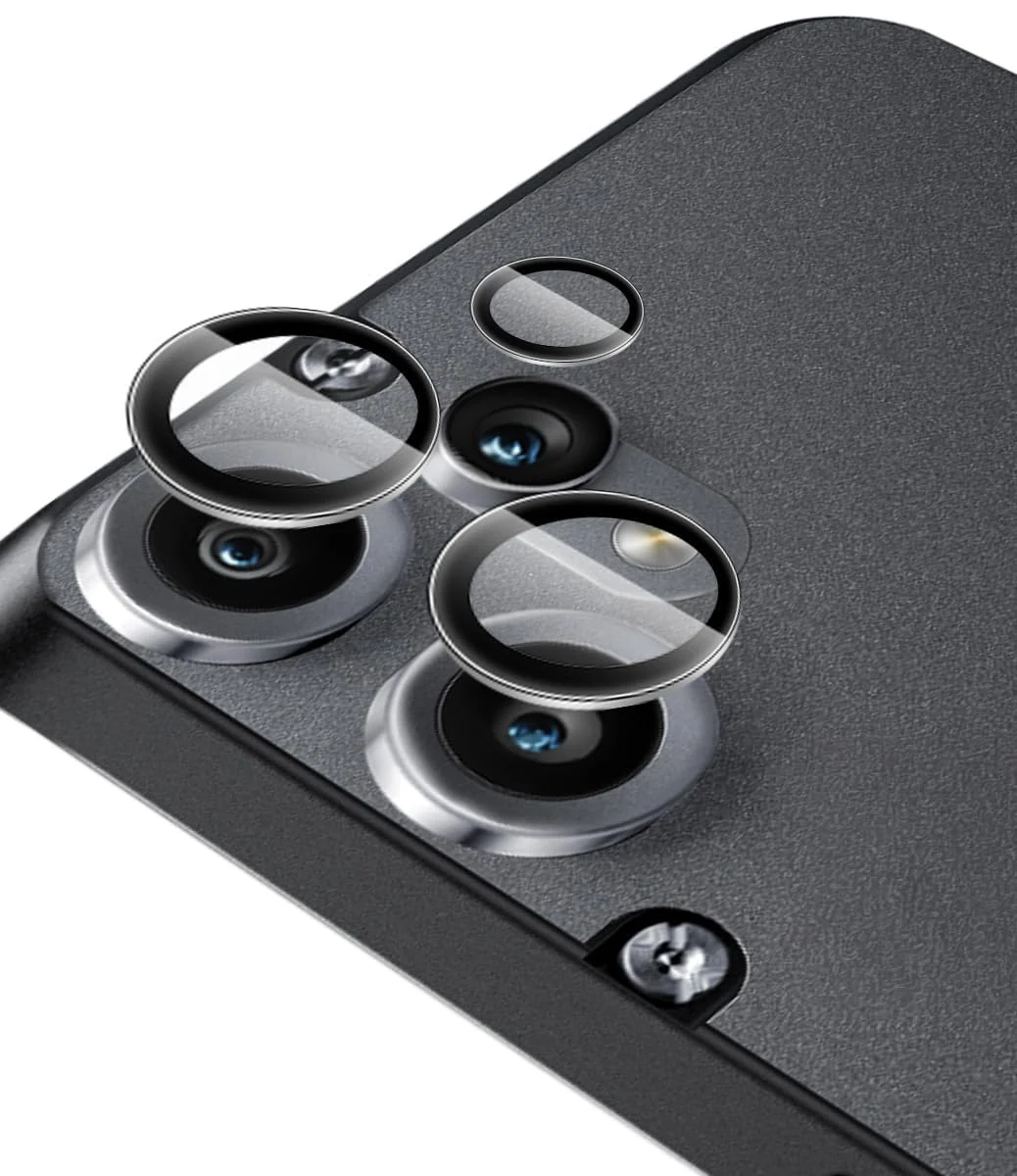 DL3 Mobilak Camera Lens Protector for Nothing CMF Phone 2 Pro 5G Accessories, 9H Tempered Glass Metal Individual Ring Camera Cover Screen Protector, Case Friendly, Anti Scratch - Black
