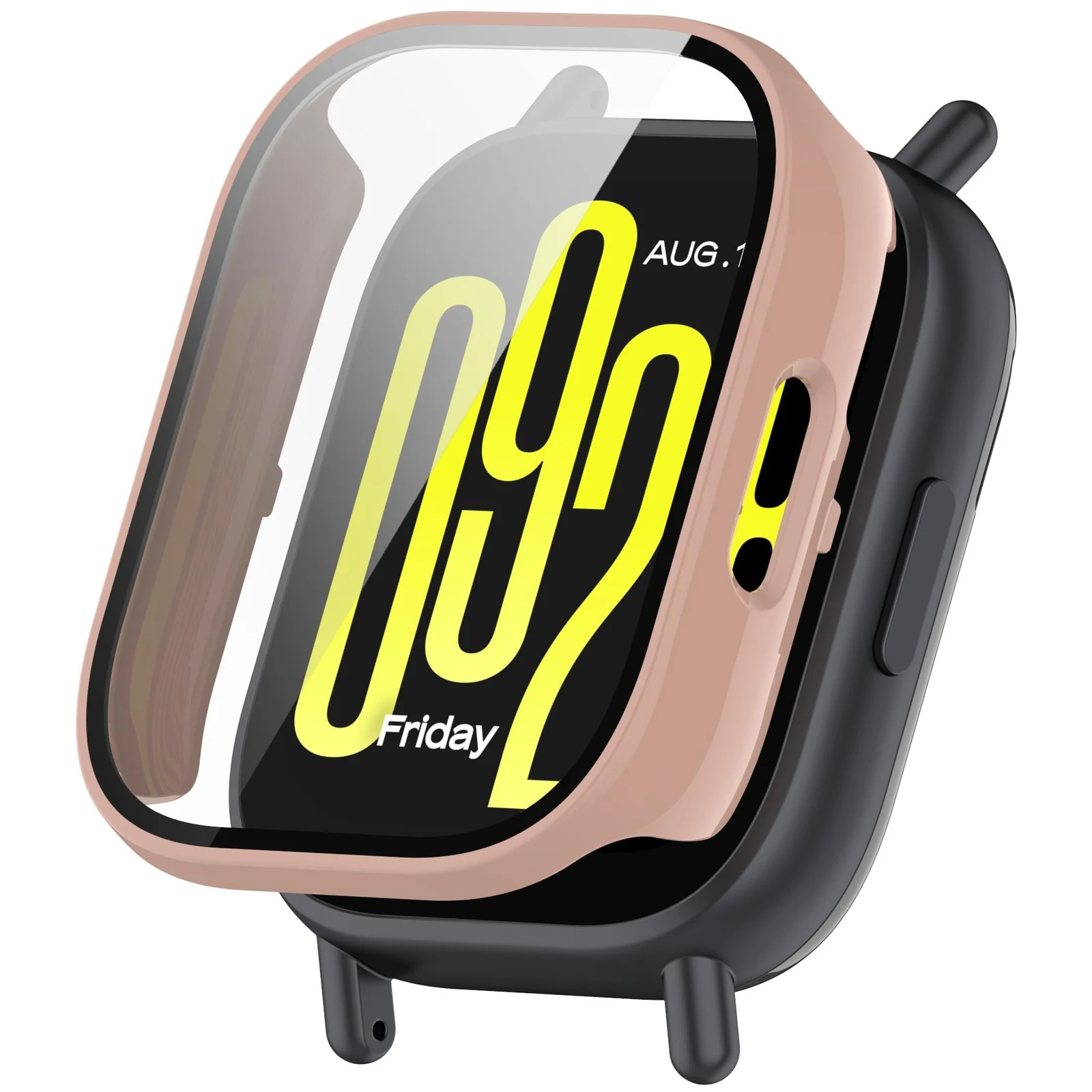 DL3 MOBILAK Full-Coverage Watch Case with Tempered Glass for Xiaomi Redmi Watch 5 Active