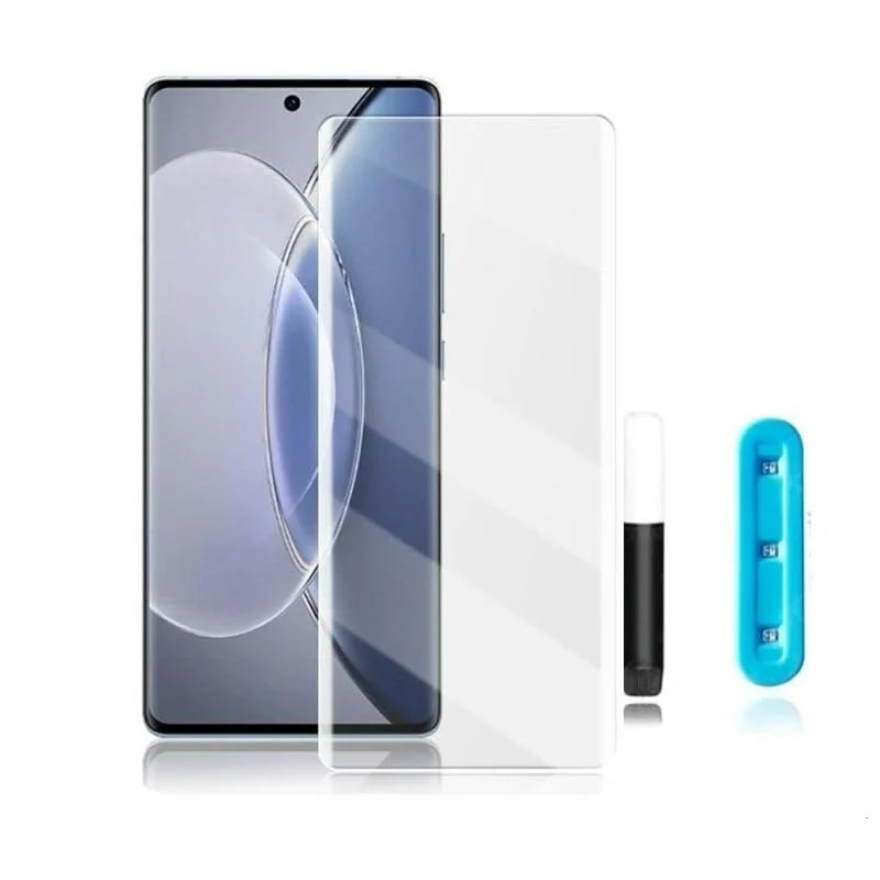 DL3 Mobilak Full Glass Screen Protector For Oneplus 11 5G UV Tempered Glass Full Glue Cover Screen Protector For Oneplus 11 5G Fingerprint Unlock Screen Glass Film - Clear