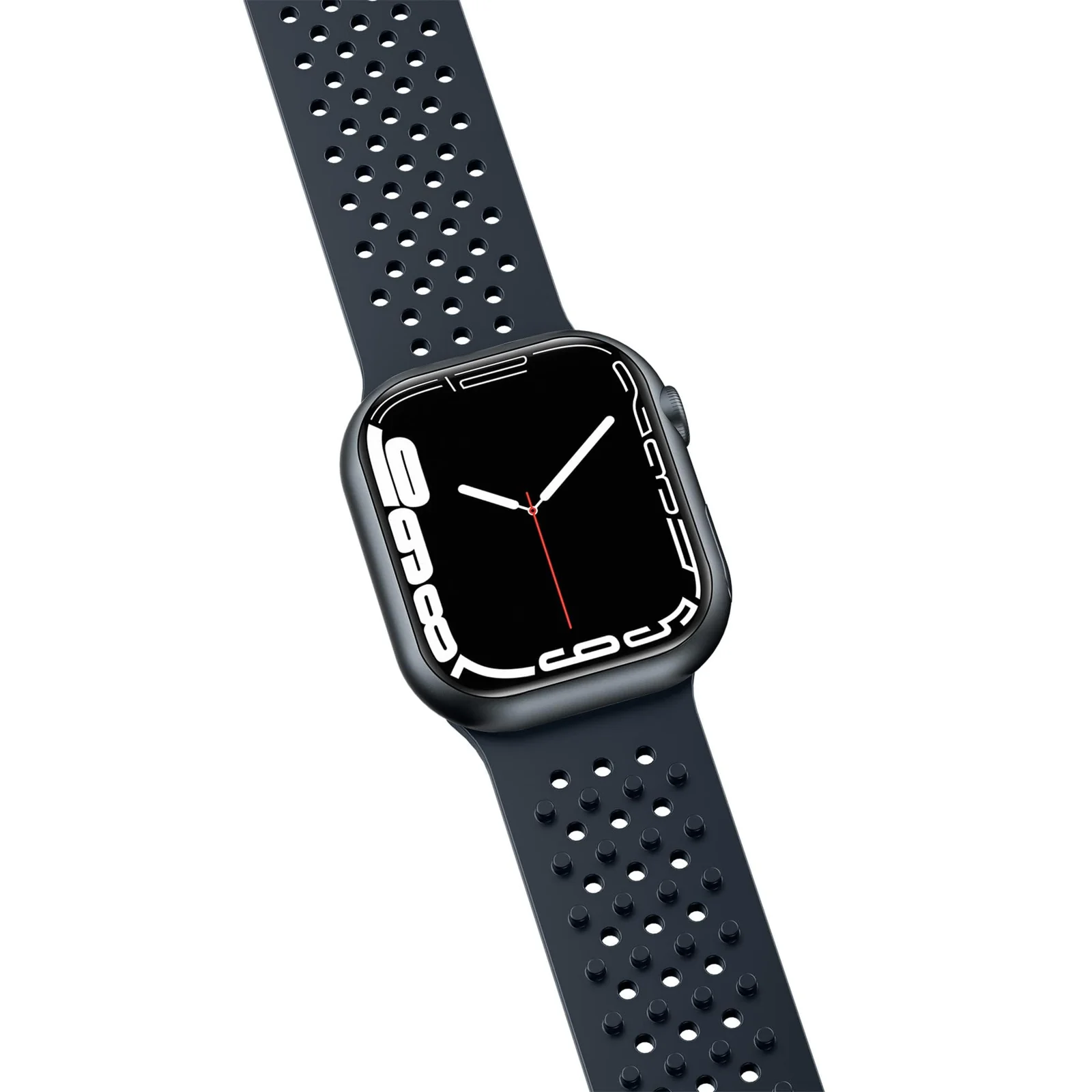 DL3 Mobilak Soft Silicone Band For Apple Watch Ultra Bands 49mm 45mm 44mm 42mm, Sport Replacement Wristband No Clasps for iWatch Series 8 ultra 7 6 5 4 SE 3 2 Women Men, Waterproof Strap - Black