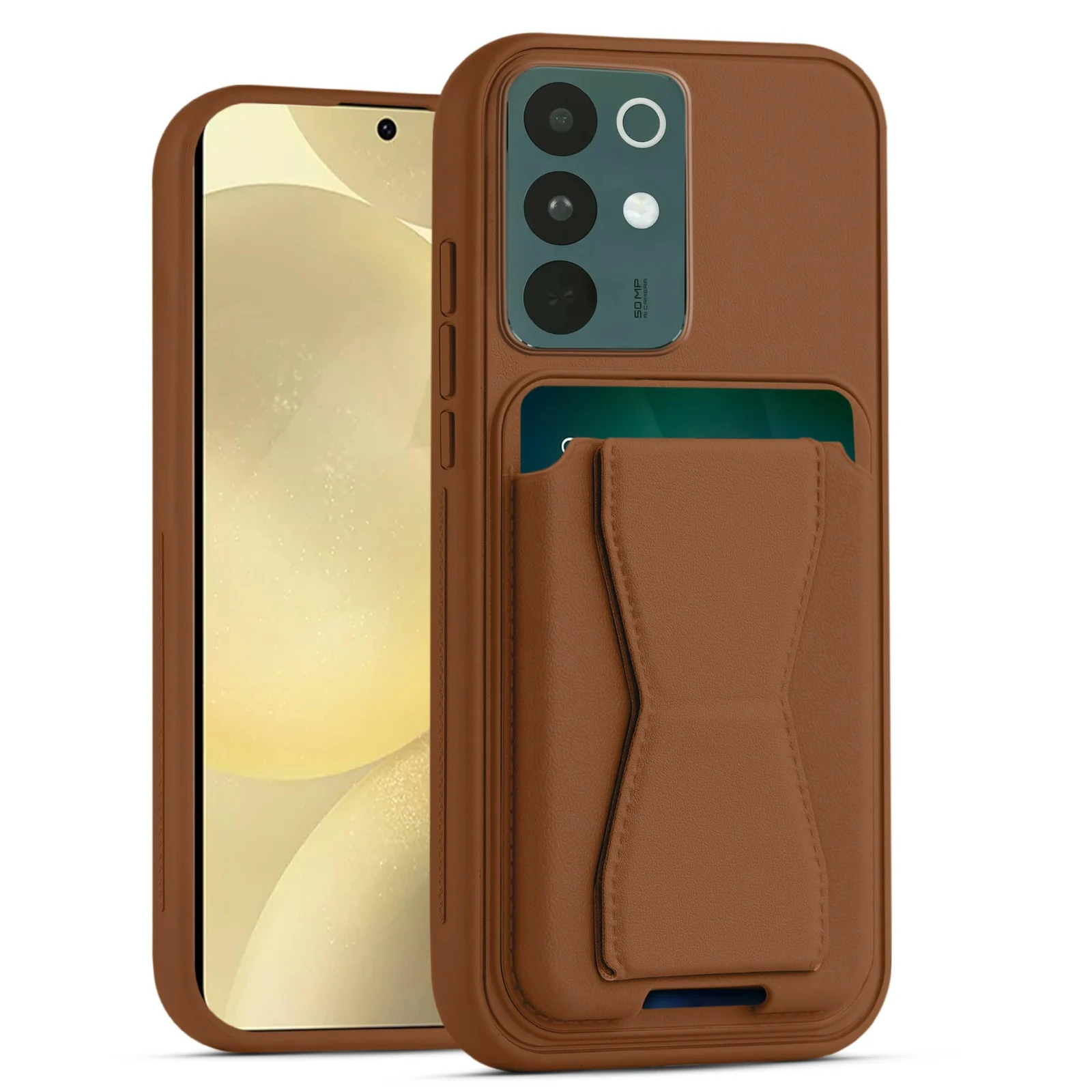 DL3 Mobilak Leather Wallet Case for realme C85 Pro, Camera protection, Shock-absorbing protection, Built-in kickstand