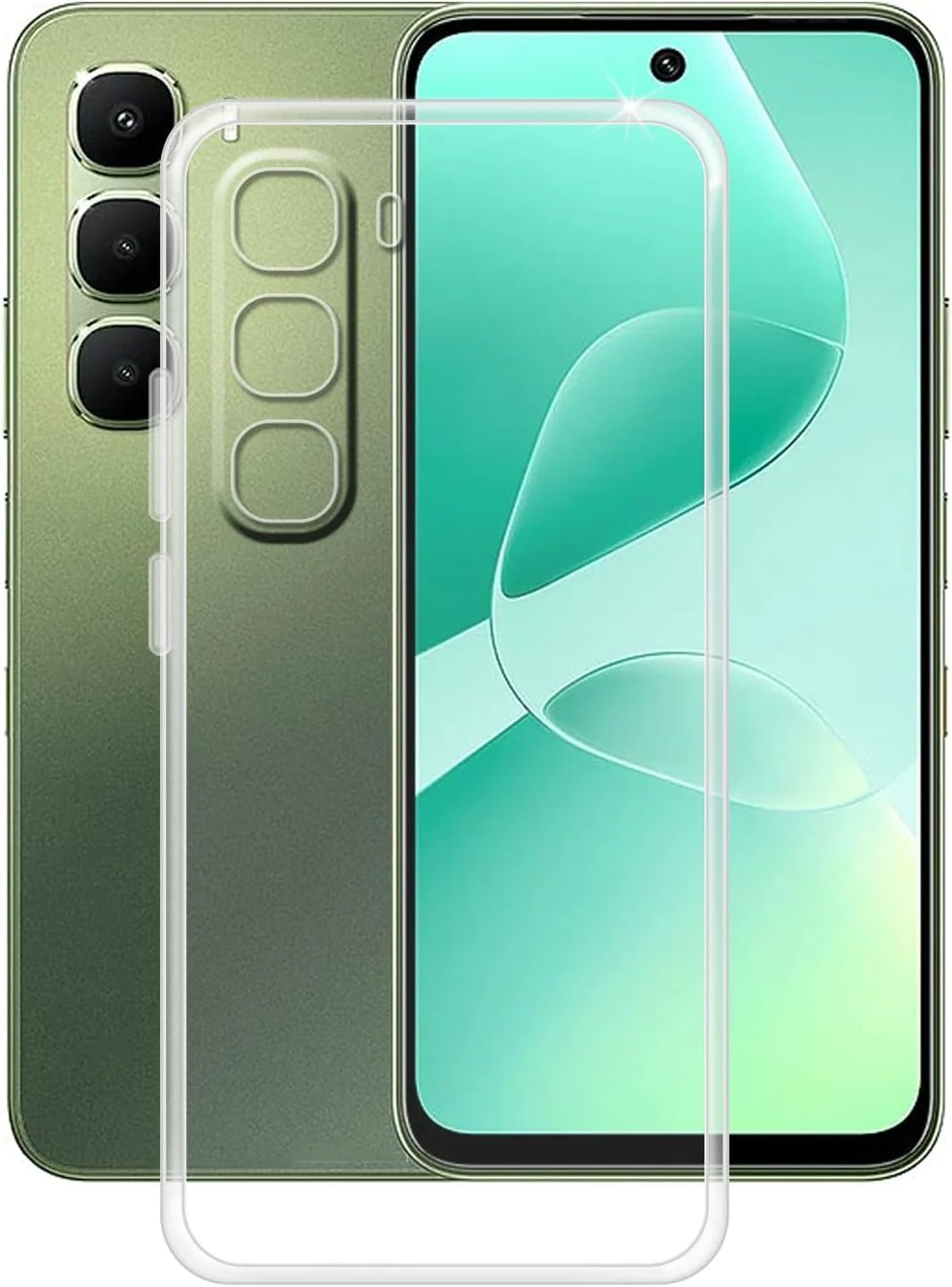 Mobigon Case Compatible with Infinix Hot 60 / Infinix Hot 60i, Case Crystal Soft TPU Gel Case Flexible Silicone Anti-Scratch Camera Protection TPU Cover - Clear