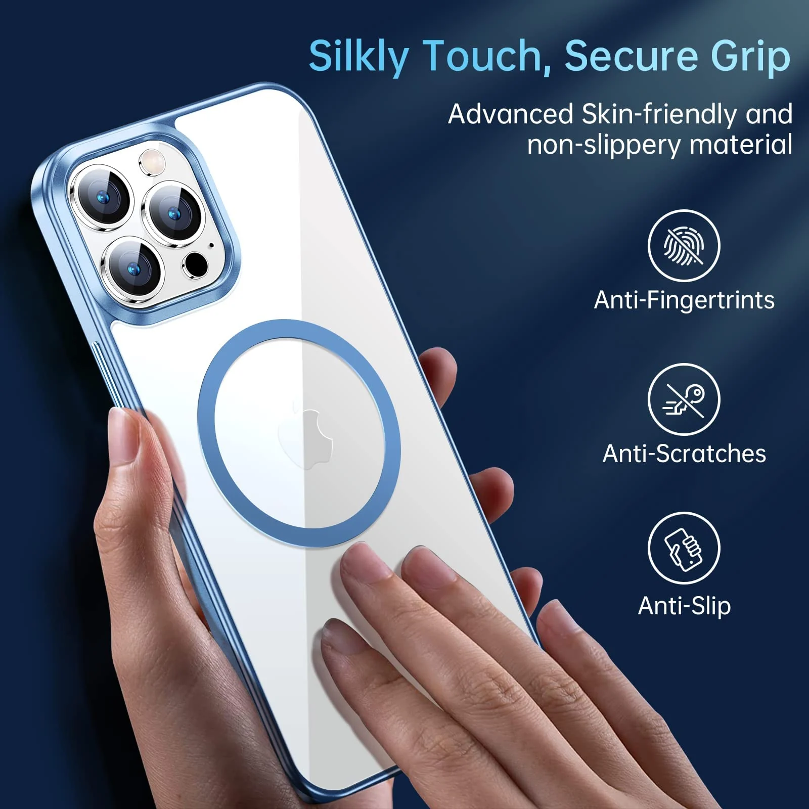 DL3 Mobilak Clear MagSafe-Compatible TPU Case for iPhone 11 (6.1 Inch) - Sierra Blue