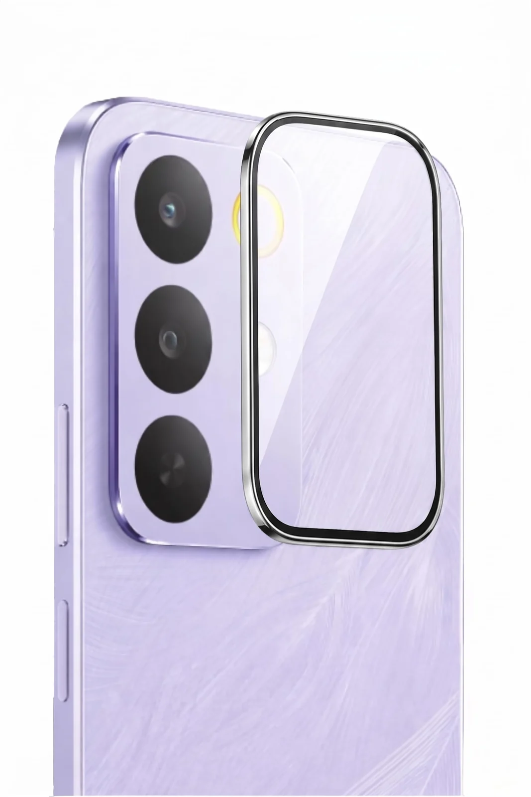 DL3 Mobilak Camera Lens Protector for realme C85 5G/4G Accessories, 9H Tempered Glass Metal Individual Ring Camera Cover Screen Protector, Case Friendly, Anti Scratch
