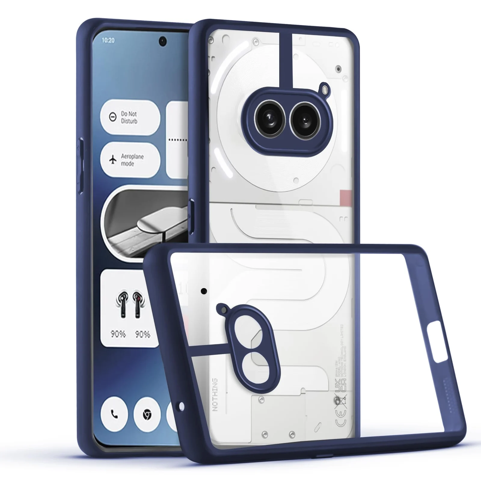 DL3 Mobilak Clear Protective Case for Nothing Phone 2A / 2A Plus - Blue
