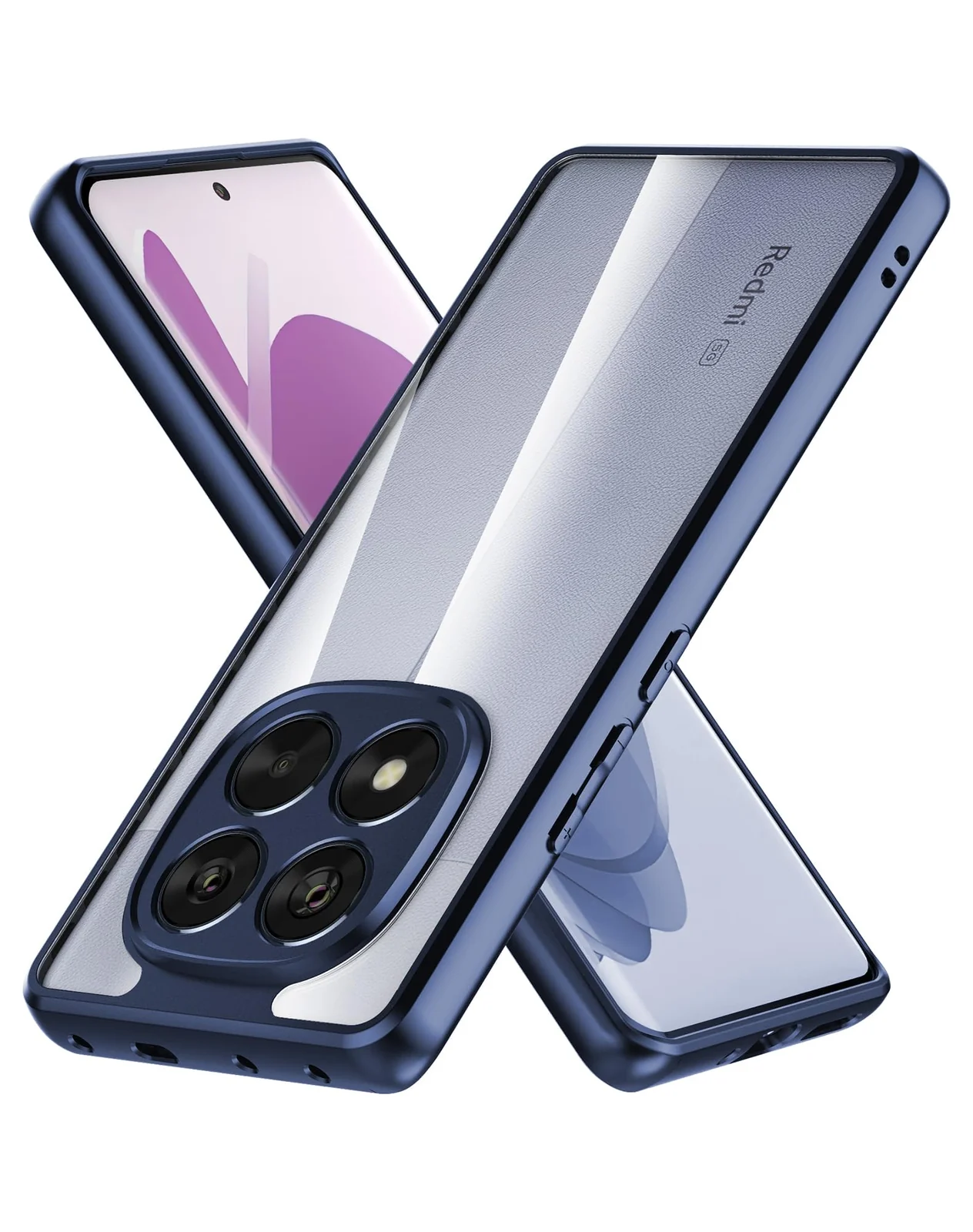 DL3 Mobilak Clear Protective Case for Xiaomi Redmi Note 14 Pro Plus 5G - Blue