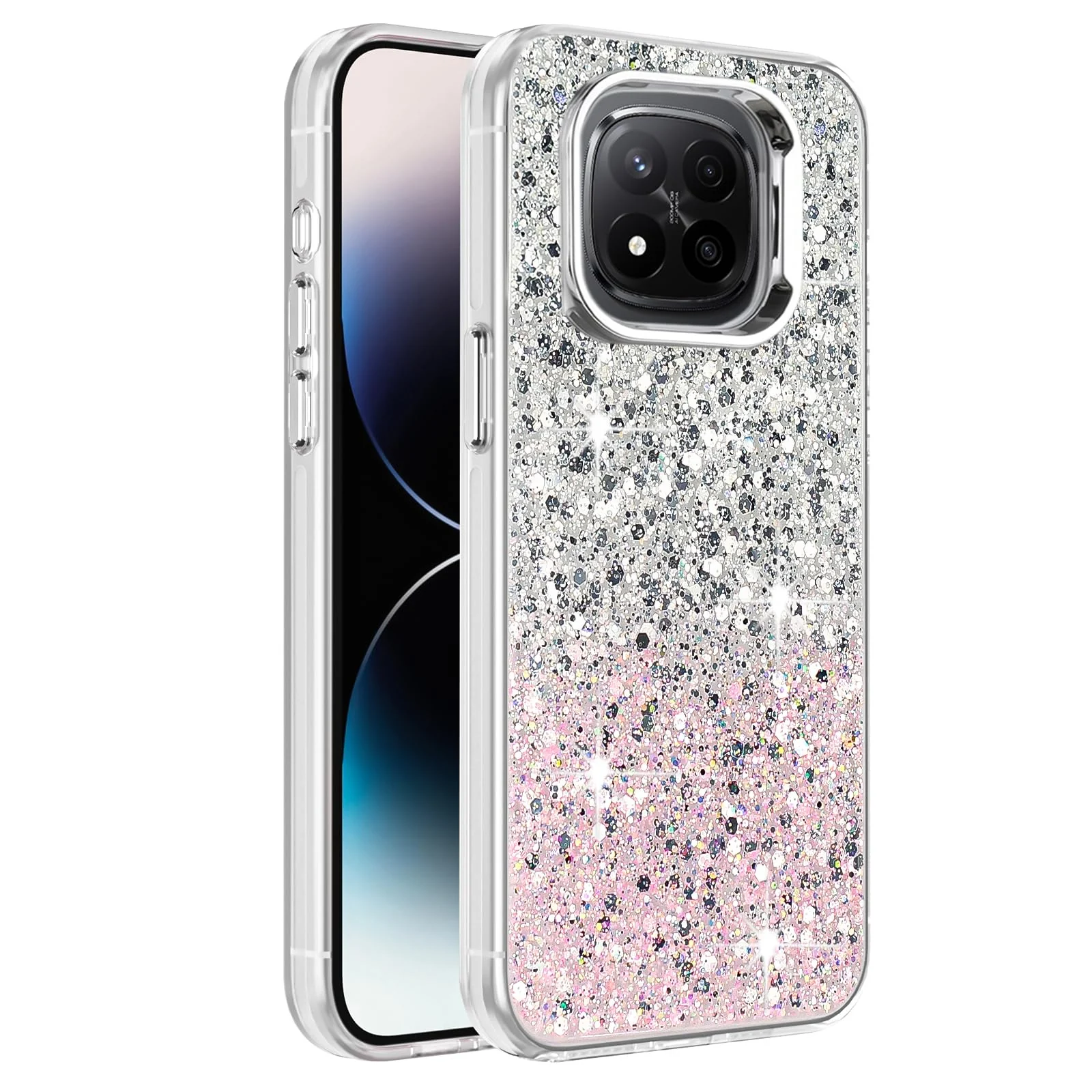 Redmi Note 14 Pro 5G / POCO X7 5G — DL3 Mobilak Glitter Protective Case for Xiaomi Redmi Note 14 Pro 5G / POCO X7 5G, Supports wireless charging, Camera protection, Shock-absorbing protection