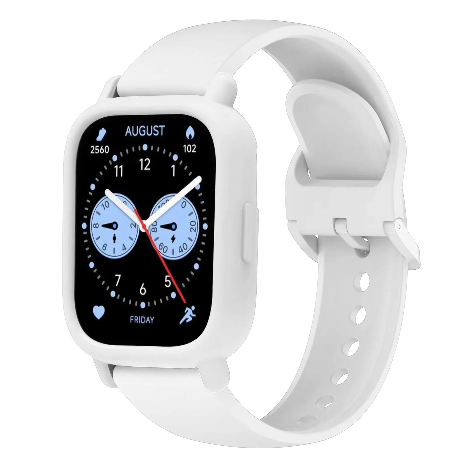DL3 MOBILAK Soft TPU Watch Bumper Case for Xiaomi Redmi Watch 5 Lite, White