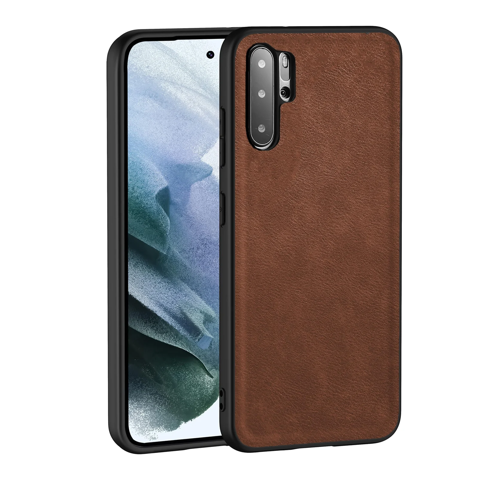 Dl3 Mobilak Case for Huawei P30 Pro Leather Case,Anti-Drop, Anti-Shock, Non-Slip Texture,Simple Cell Phong Cover (Blue)