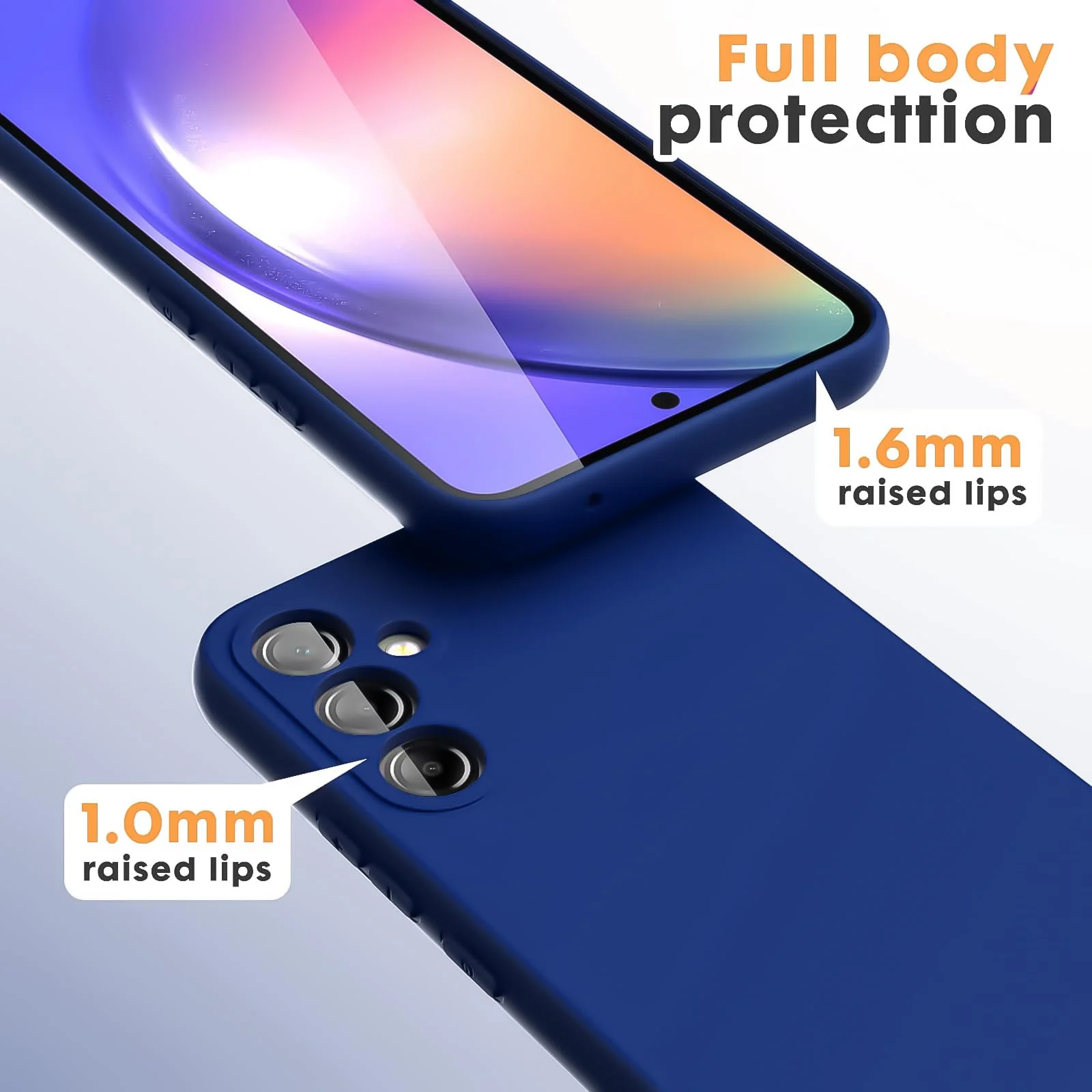 DL3 Mobilak Soft Silicone Gel Bumper Case for Samsung Galaxy A24 4G - Blue 2