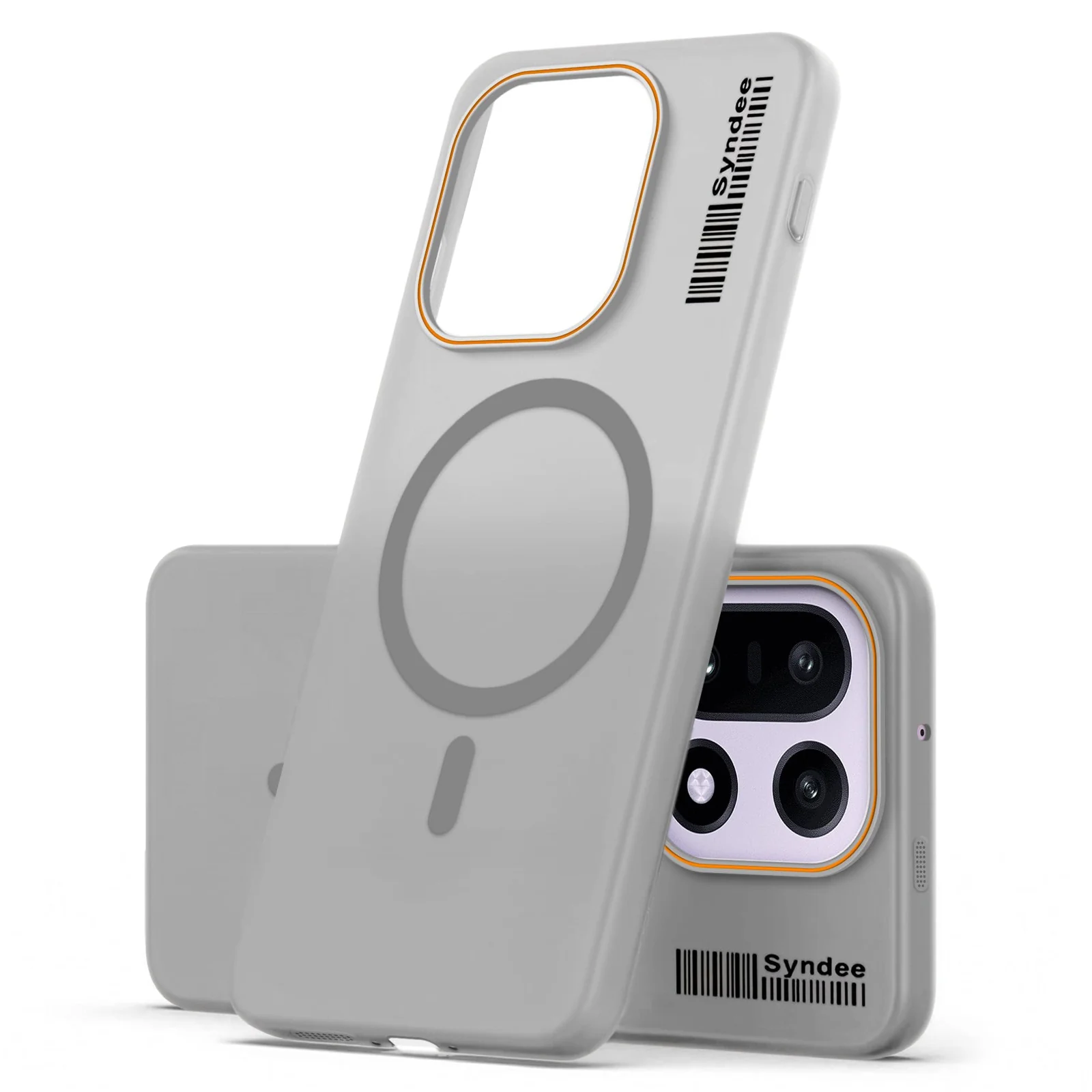 DL3 Mobilak Translucent Matte Case for OnePlus 15 5G, Compatible with MagSafe accessories, Shock-absorbing protection, Integrated ring holder - Gray