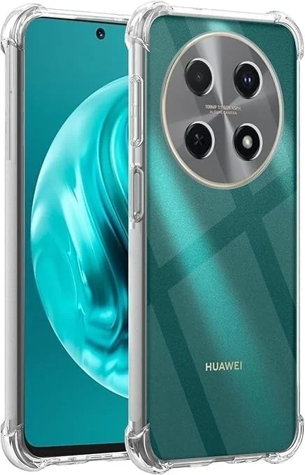 DL3 Mobilak Case Compatible with Huawei Nova 12i, Cover Silicone Transparent TPU Gorilla Anti-shock Protector Camera Shockproof Corners - Clear