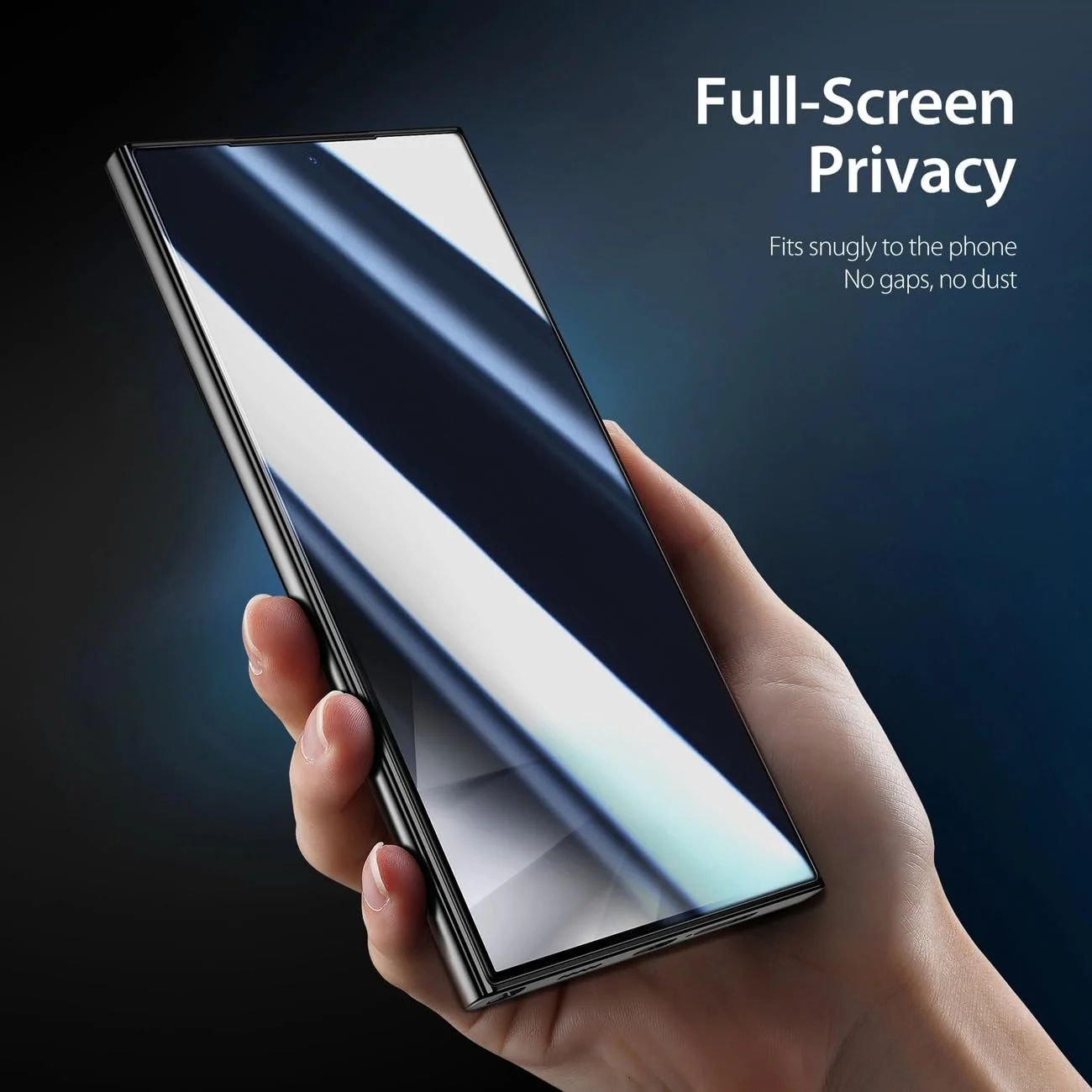 DL3 Mobilak Privacy Screen for Samsung Galaxy S24 Ultra 5G for Tempered Glass, Screen Protector 9H Hardness Anti Spy Tempered Glass Anti-Scratch Privacy Screen Protector Full Coverage Film - Clear