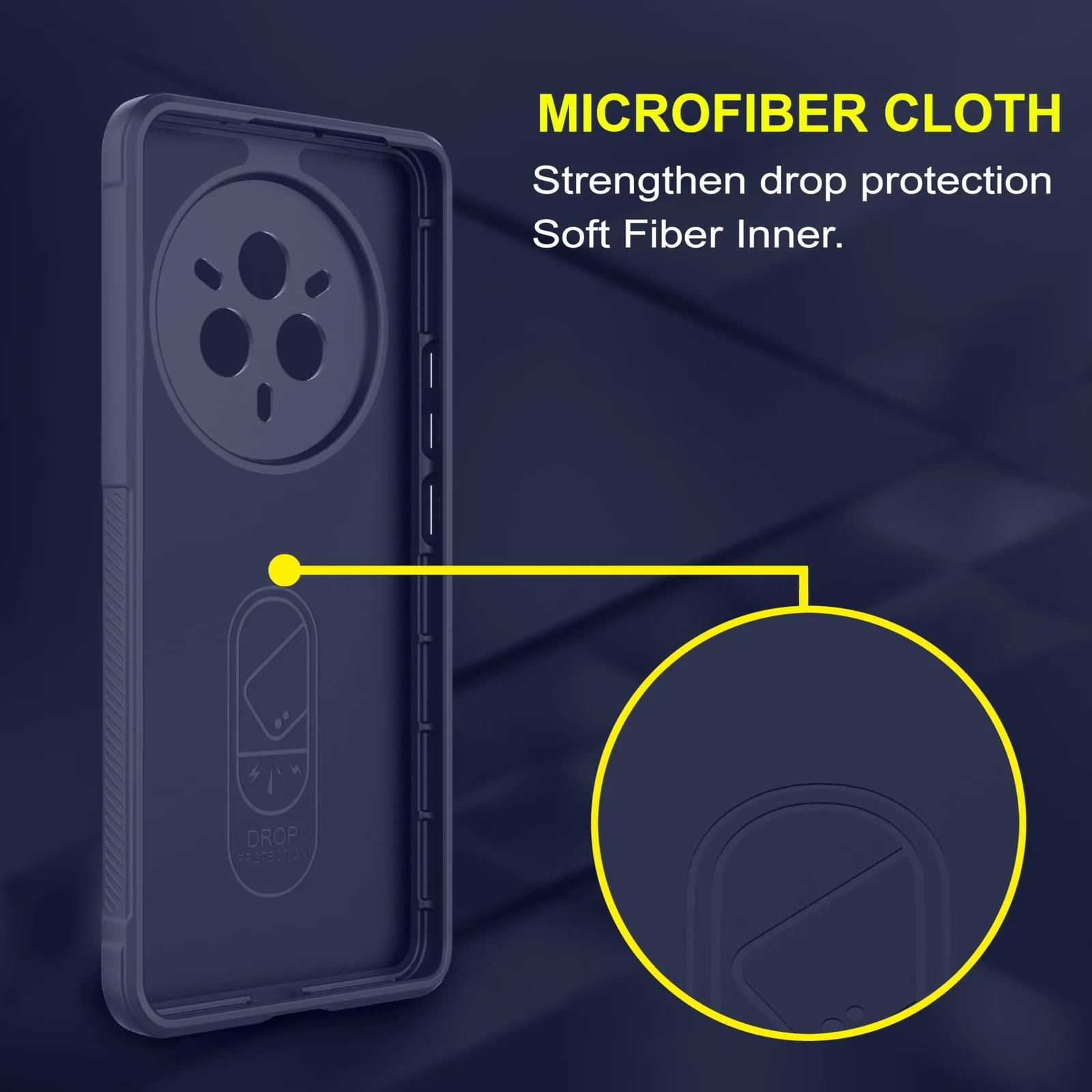 DL3 Mobilak Flexible Silicone and TPU Protective Case with Camera Protection for realme 14 Pro Plus 5G - Blue