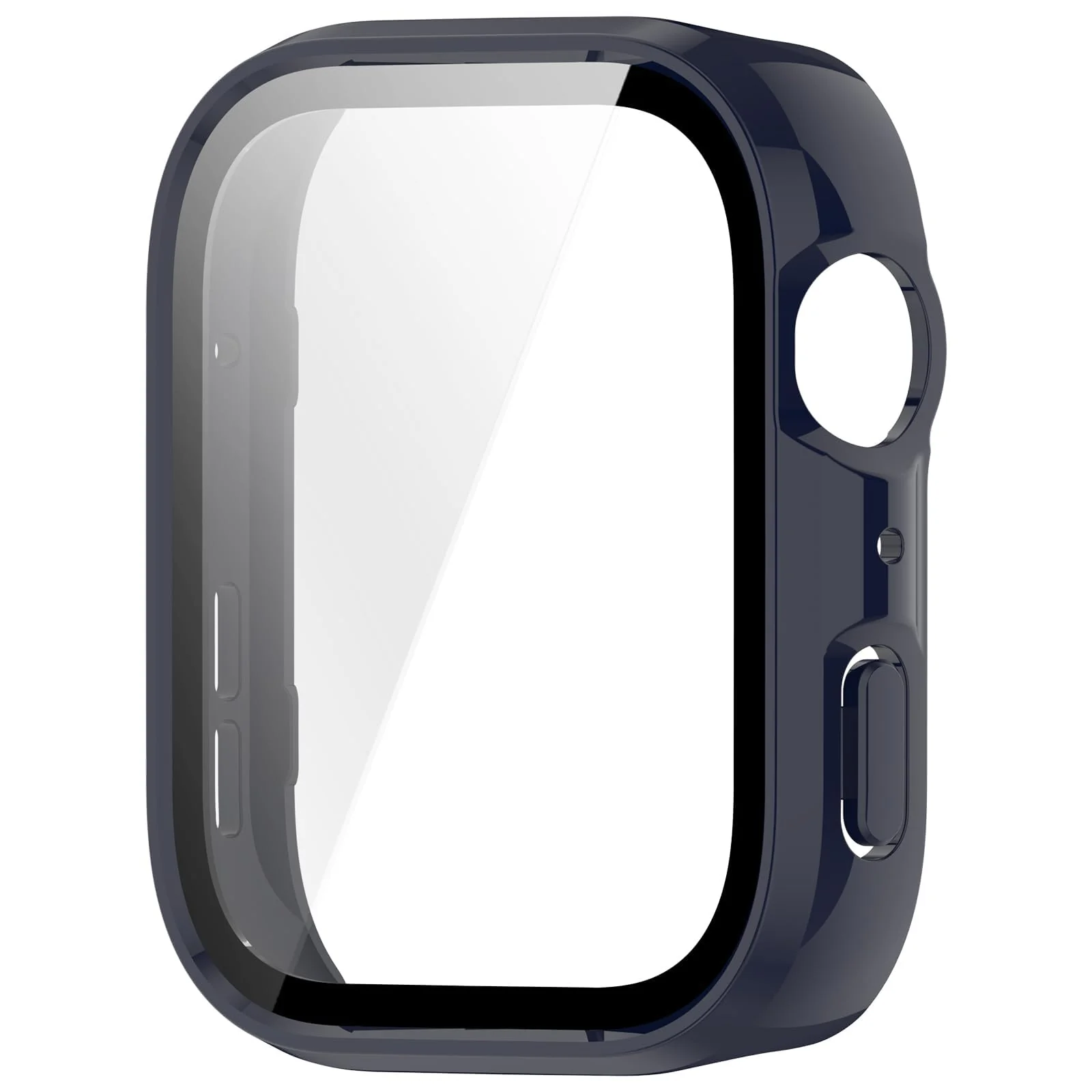 DL3 Mobilak Case Compatible with Huawei Watch Fit 4, Full Coverage Slim Hard Case Protective Bumper Built-in Tempered Glass Screen Protector Shell for Huawei Watch Fit 4 - Blue