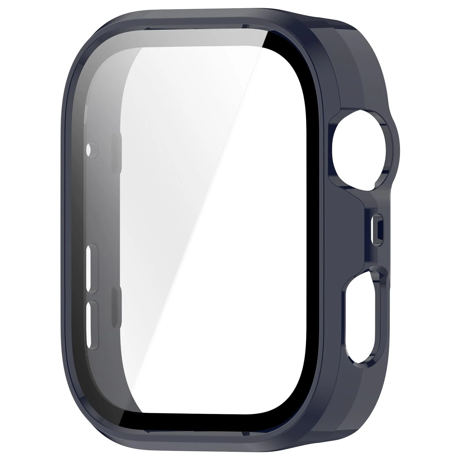 DL3 Mobilak Case Compatible with Huawei Watch Fit 4 Pro, Full Coverage Slim Hard Case Protective Bumper Built-in Tempered Glass Screen Protector Shell for Huawei Watch Fit 4 Pro - Blue