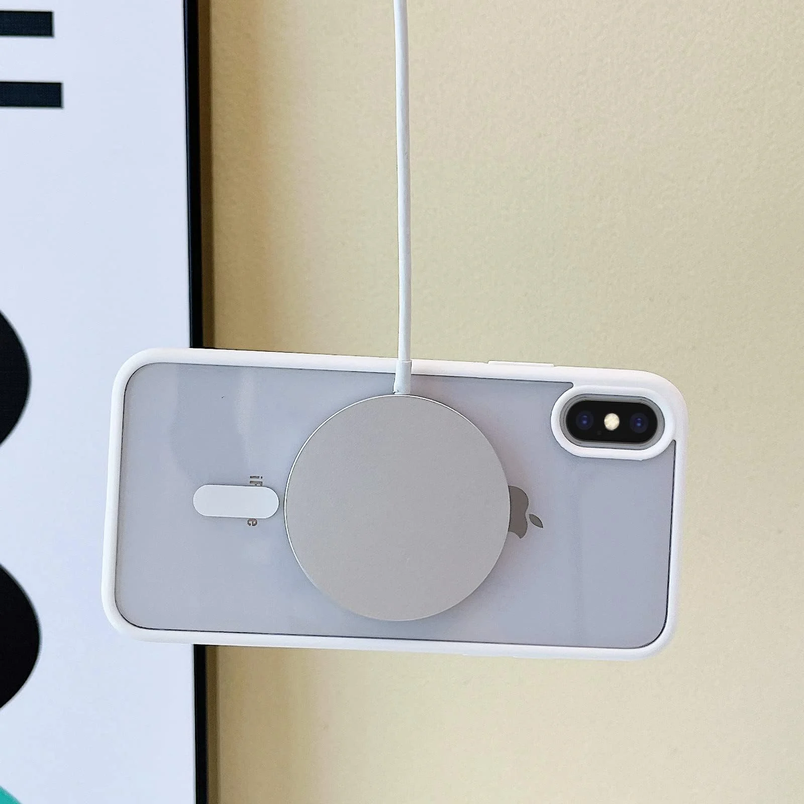 DL3 Mobilak Case Magnetic Crystal Clear for iPhone XS Max Case MagSafe [Not Yellowing] [Military Protection] [No.1 Strong Magnets] Slim Phone Case Thin Cover - White