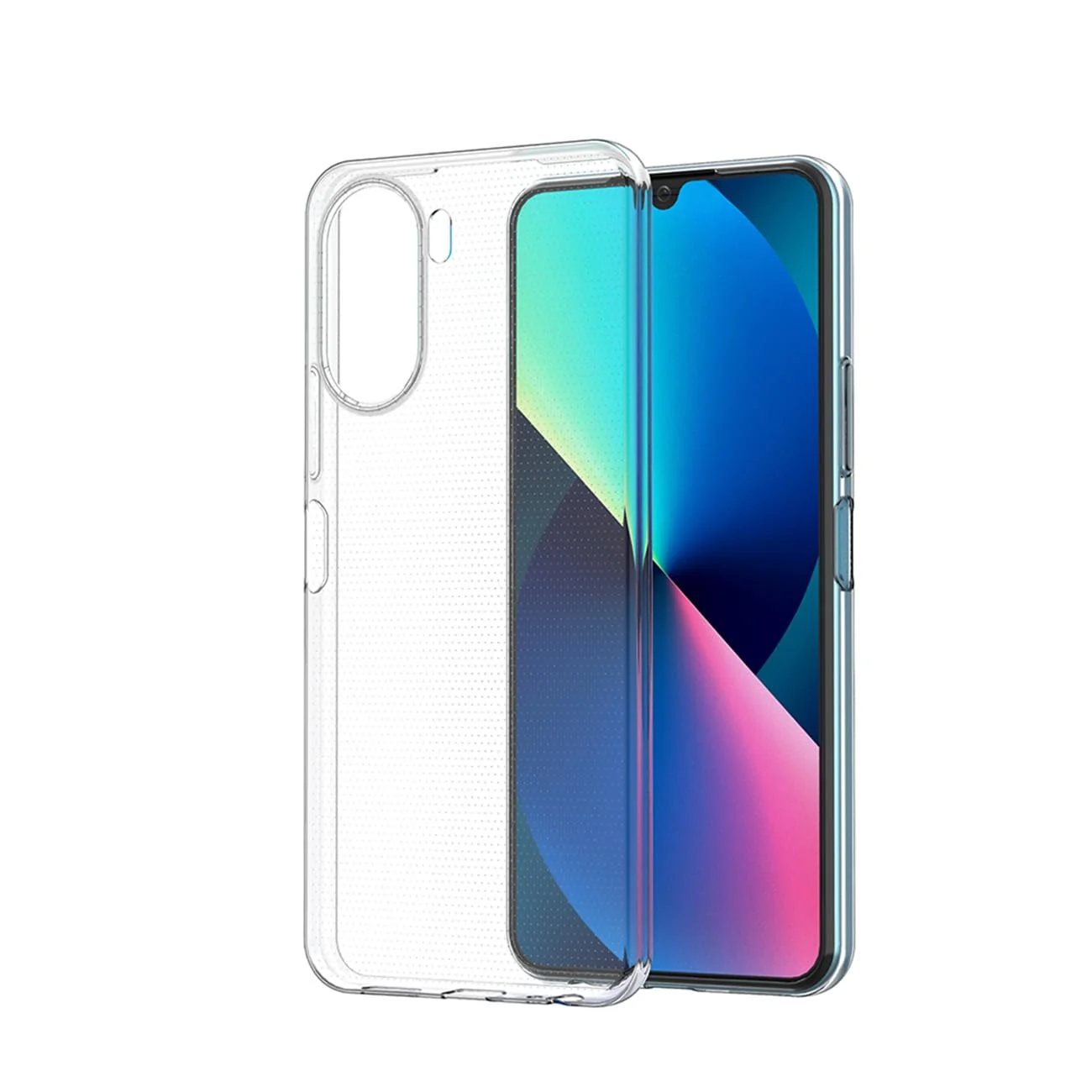 DL3 Mobilak Case Compatible with vivo Y16 / vivo Y02s Case Crystal Soft TPU Gel Case Flexible Silicone Anti-Scratch Camera Protection TPU Cover - Clear