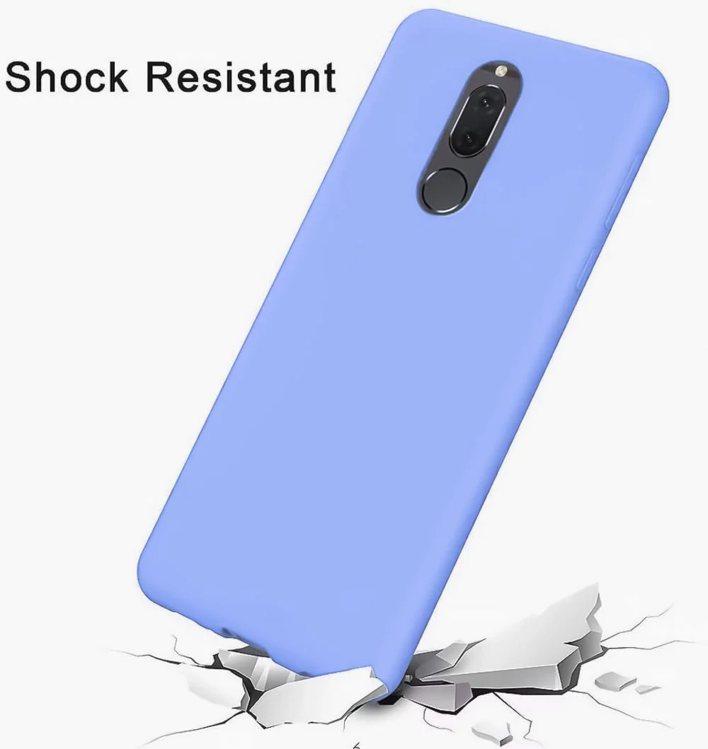 DL3 Mobilak Silicone Protective Case for Huawei Mate 10 Lite, Shock-absorbing protection, Scratch-resistant surface, Soft microfiber lining - Baby Blue