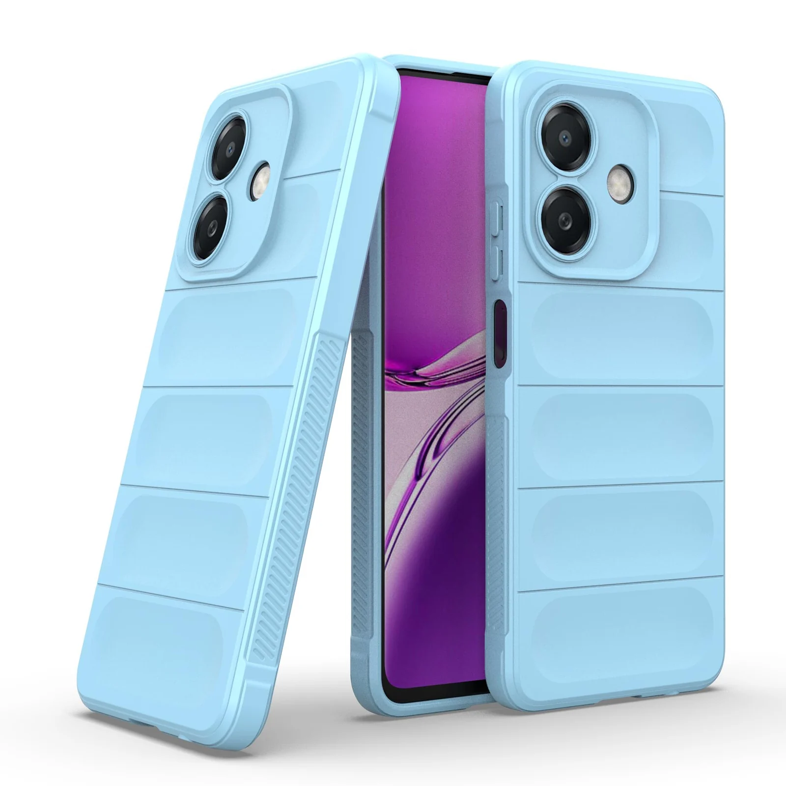 DL3 Mobilak Flexible Silicone and TPU Protective Case with Camera Protection for OPPO A3 / OPPO A3x / A40 - Baby Blue