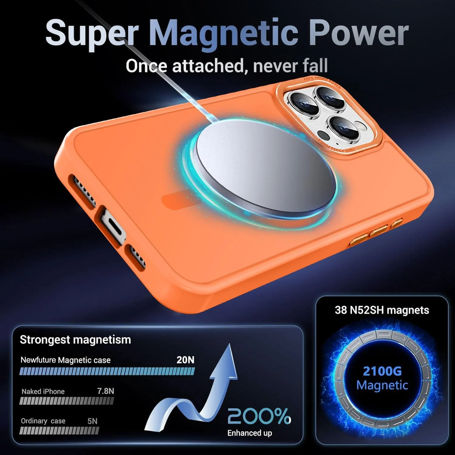 DL3 MOBILAK Protective Phone Case for Apple iPhone 11 Pro Max - Orange