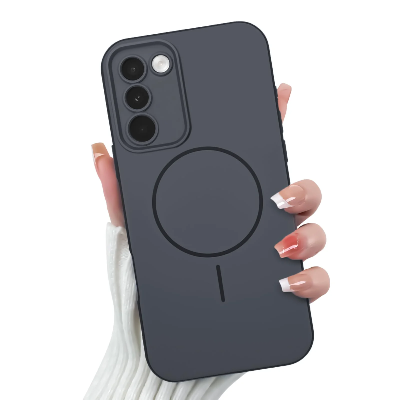 Mobigon Case For realme C100 Slim Design [Not Compatible with MagSafe] Soft Silicone Case Flexible TPU Anti-Scratch Protective Cover with Full Camera Protection