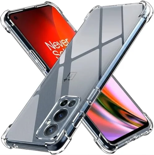 DL3 Mobilak Case Compatible with OnePlus Nord 2 5G, Cover SiliconeTransparent TPU Gorilla Anti-shock Protector Camera Shockproof Corners - Clear