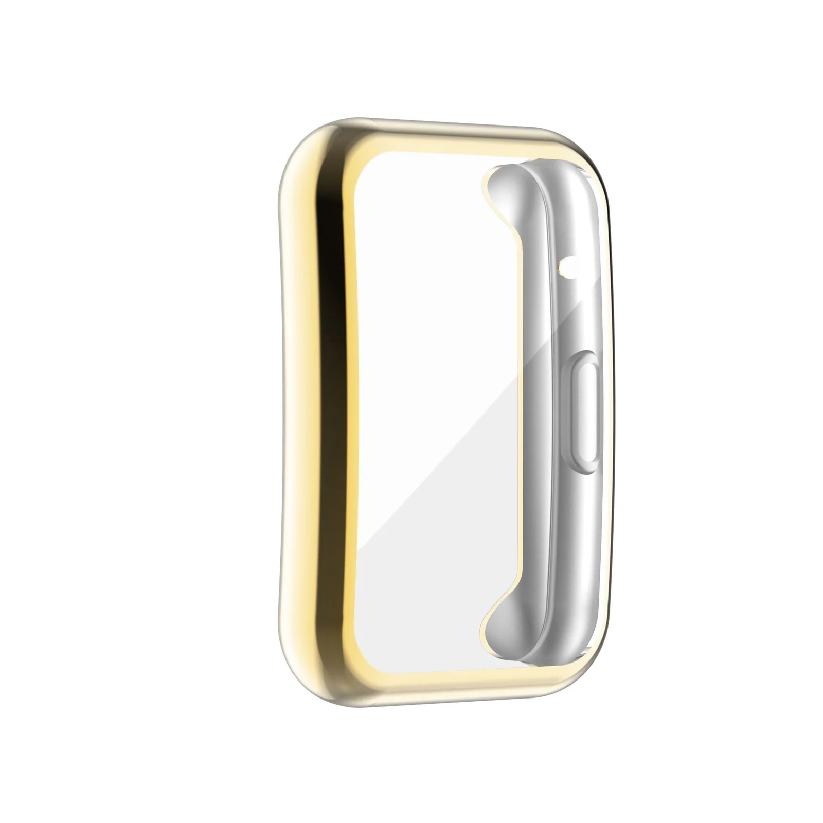 DL3 Mobilak Case Compatible with Huawei Watch Fit Case All-Around Screen Protector Watch Soft TPU Shockproof Cover Slim Guard Thin Bumper Shell Protector - Gold