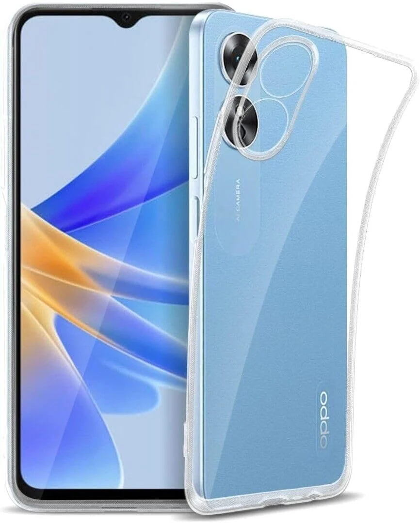 DL3 Mobilak Case Compatible with OPPO A38 4G / OPPO A18 4G, Case Crystal Soft TPU Gel Case Flexible Silicone Anti-Scratch Camera Protection TPU Cover - Clear