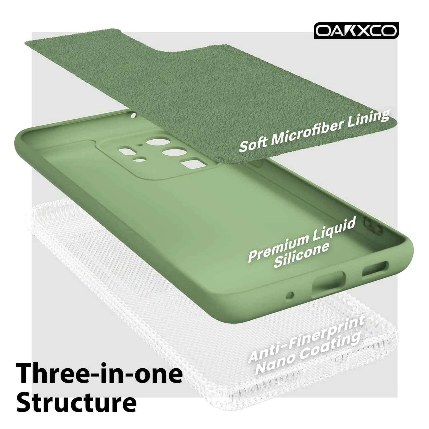 "DL3 Mobilak Liquid Silicone Case for Samsung Galaxy Note 20 5G (6.7""), Shock-absorbing protection, Scratch-resistant surface, Soft microfiber lining - Mint Green"