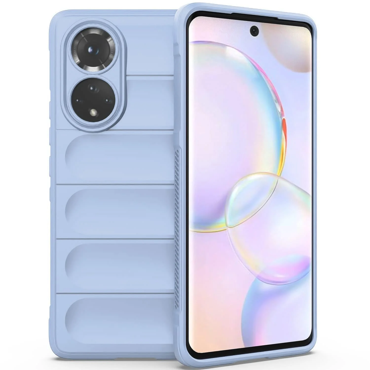 DL3 Mobilak Flexible Silicone and TPU Protective Case with Camera Protection for Honor 50 / Huawei Nova 9 - Baby Blue
