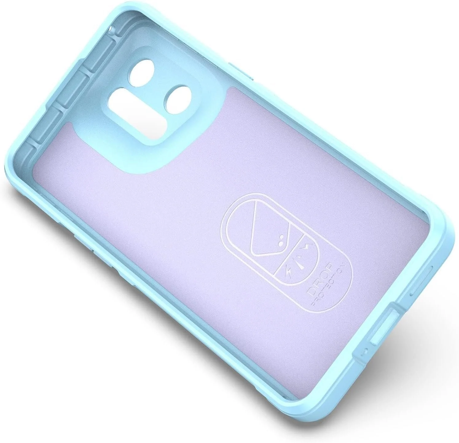DL3 Mobilak Soft Silicone Protective Case for OPPO Find X5 with Camera Protection and Shockproof Design - Baby Blue