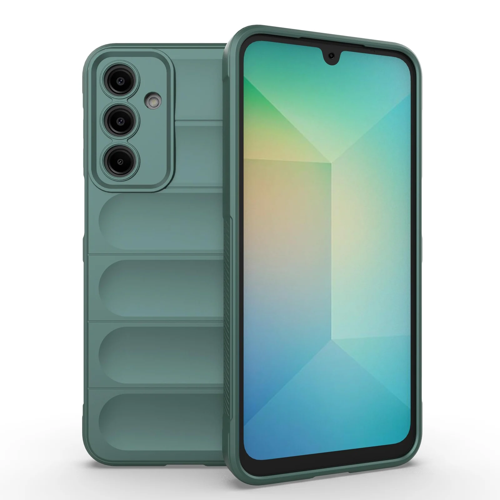 DL3 Mobilak Soft Silicone Protective Case for Samsung Galaxy A25 with Camera Protection and Shockproof Design - Green