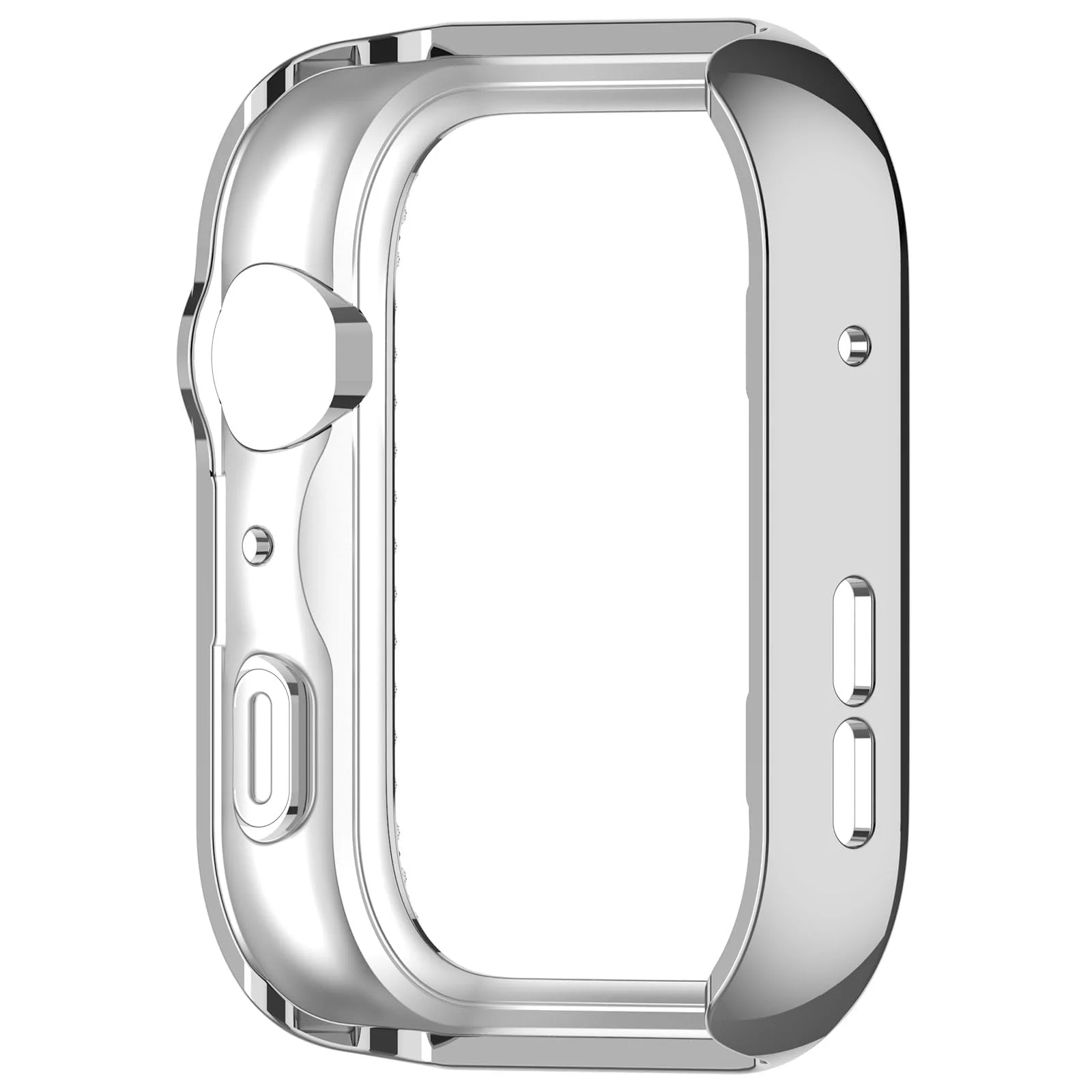 DL3 MOBILAK Crystal Bling Hard PC Watch Bumper for Huawei Watch Fit 5, Silver