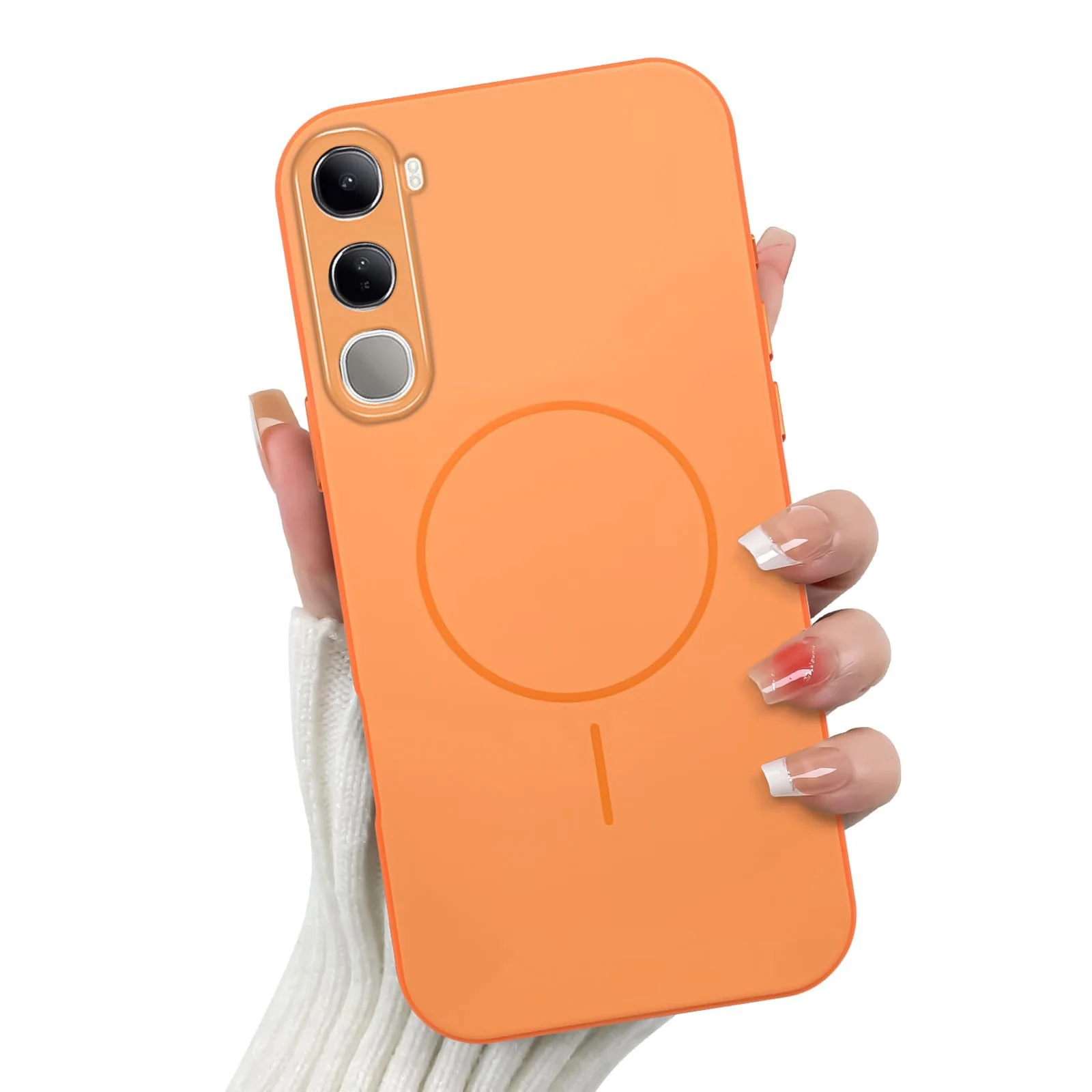DL3 Mobilak Case For Vivo V40 Lite 4G/5G Slim Design [Not Compatible with MagSafe] Soft Silicone Case Flexible TPU Anti-Scratch Protective Cover with Full Camera Protection