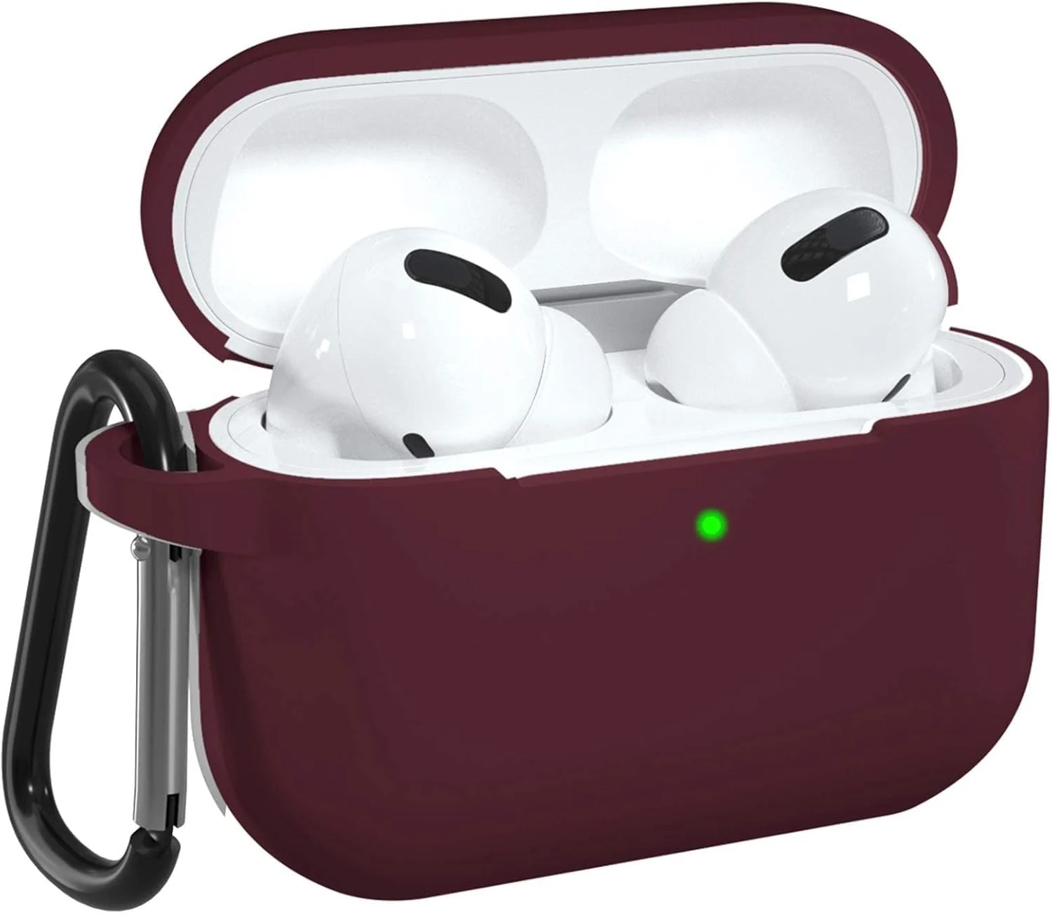 DL3 Mobilak AirPods Pro Case Cover, Silicone Protective Charging Case Skin with Keychain Compatible with Apple AirPods Pro Case for Women Men, Wireless Charging, Front LED Visible